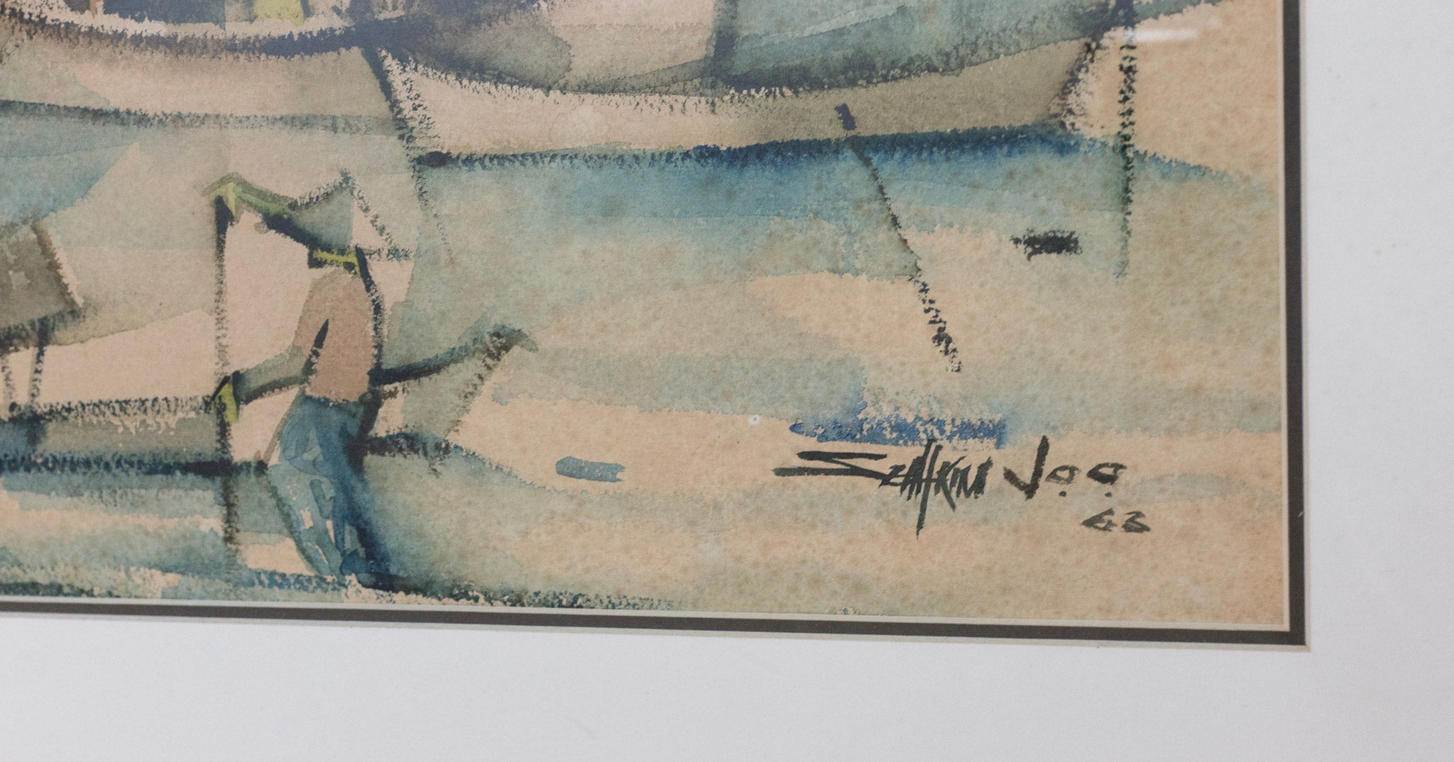 Seah Kim Joo, Untitled (River Scene), 1963