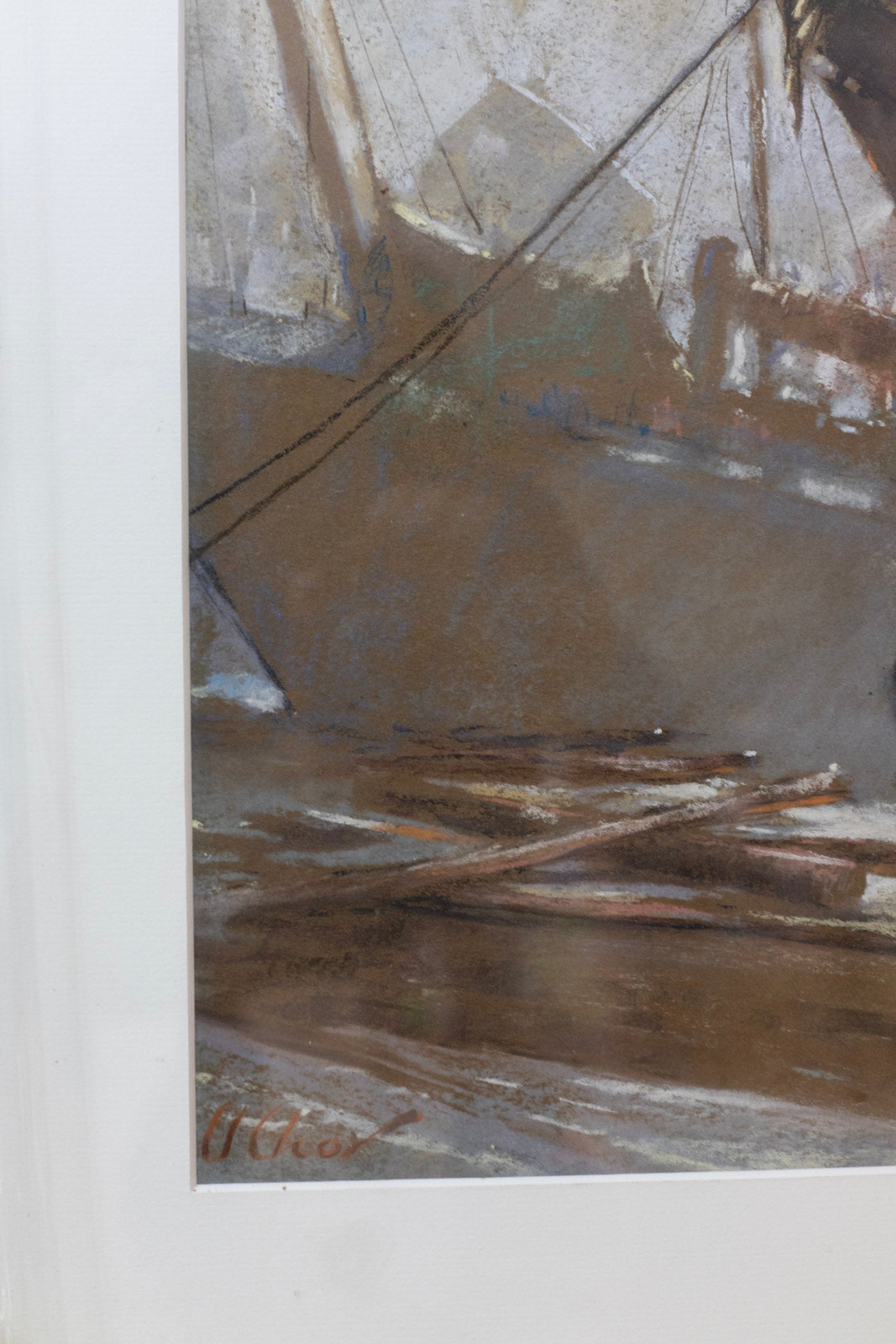 Unknown, Untitled (Harbour Scene), Undated