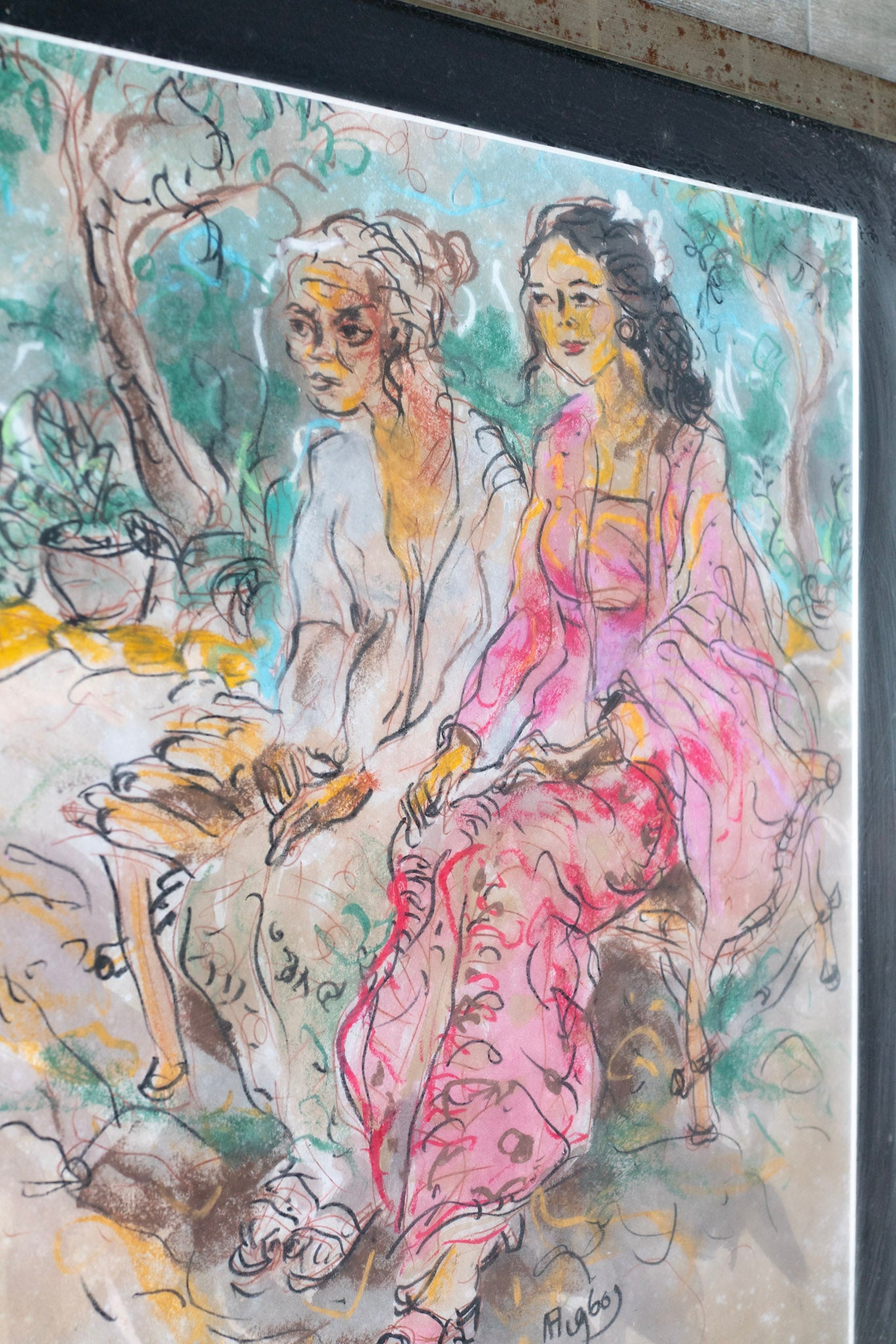 Affandi, Mother and Child (Anaku Dan Ibuku), 1969