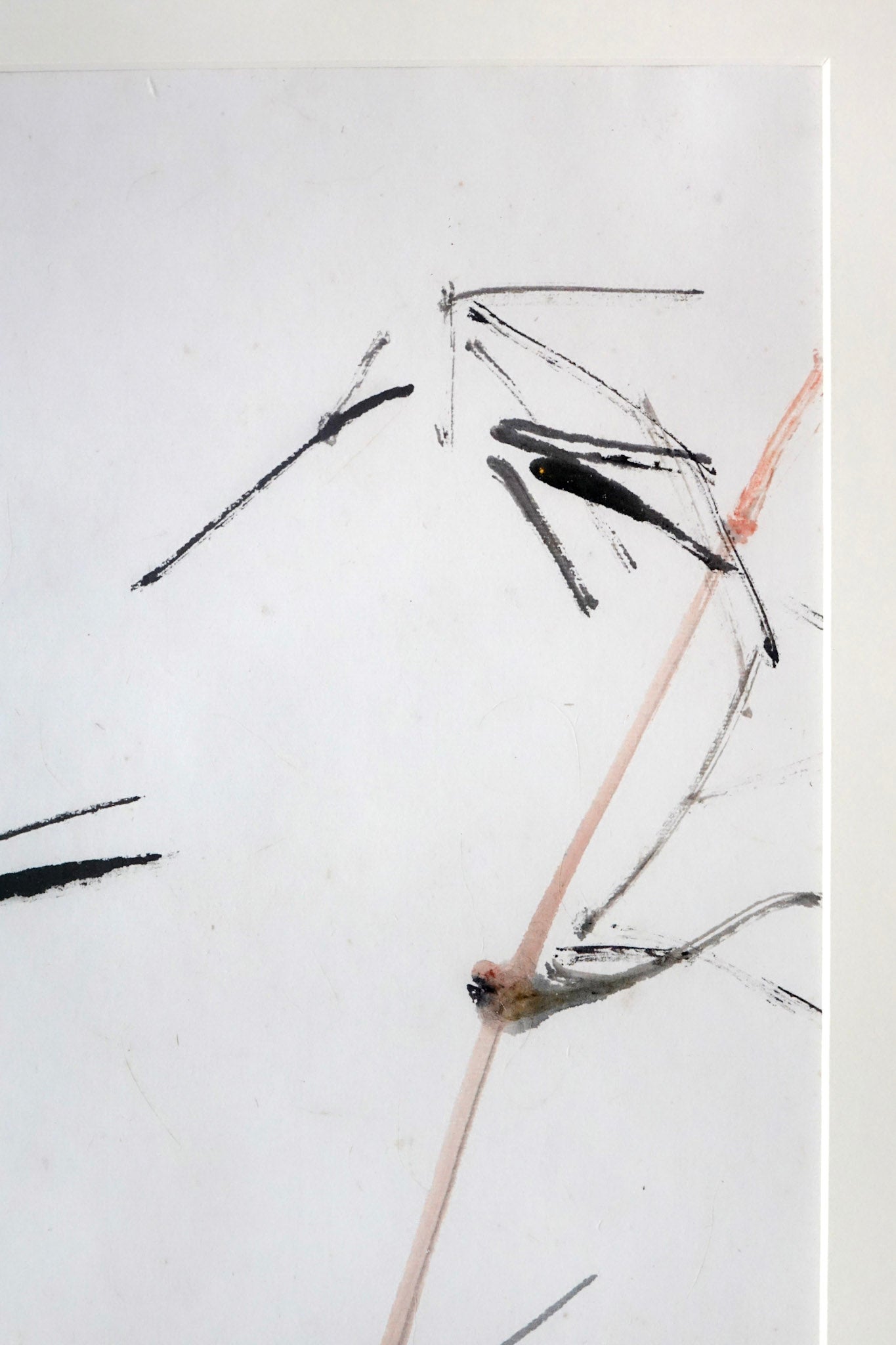 Chen Wen Hsi, Five Sparrows on Bamboo, 1980s