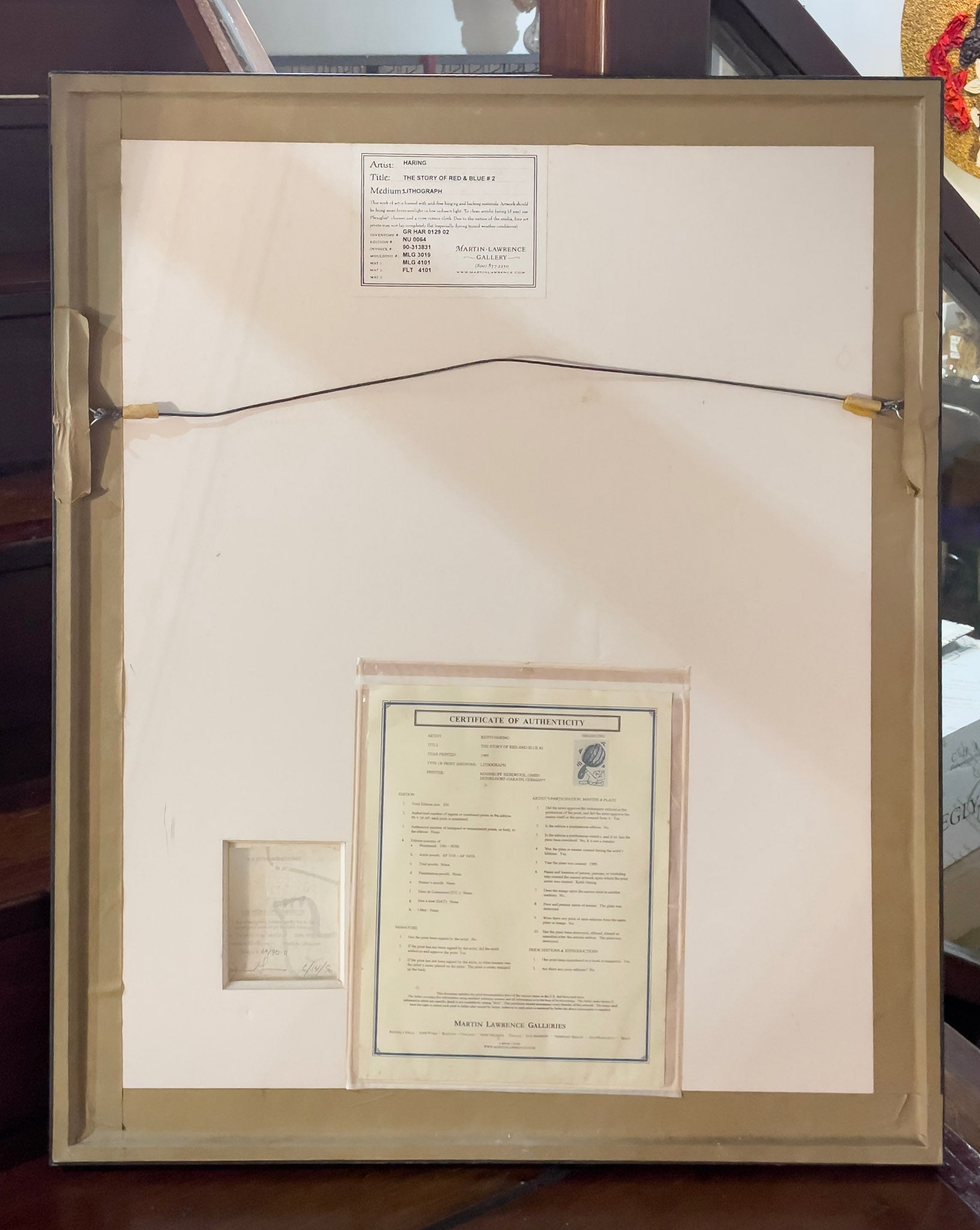 Keith Haring, The Story of Red and Blue #7, 1989