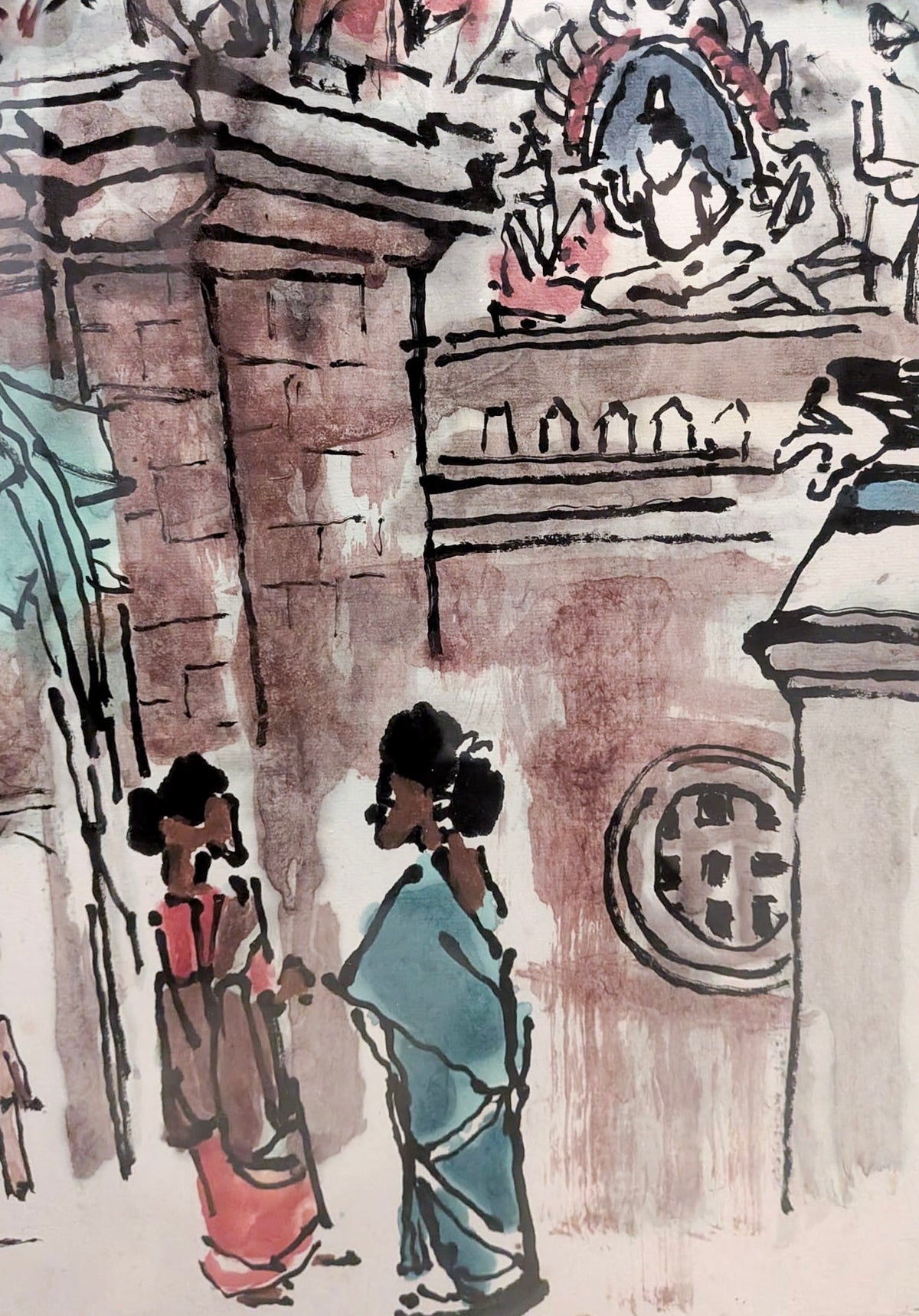 Lim Tze Peng, Sri Mariamman Temple, Singapore, 1974