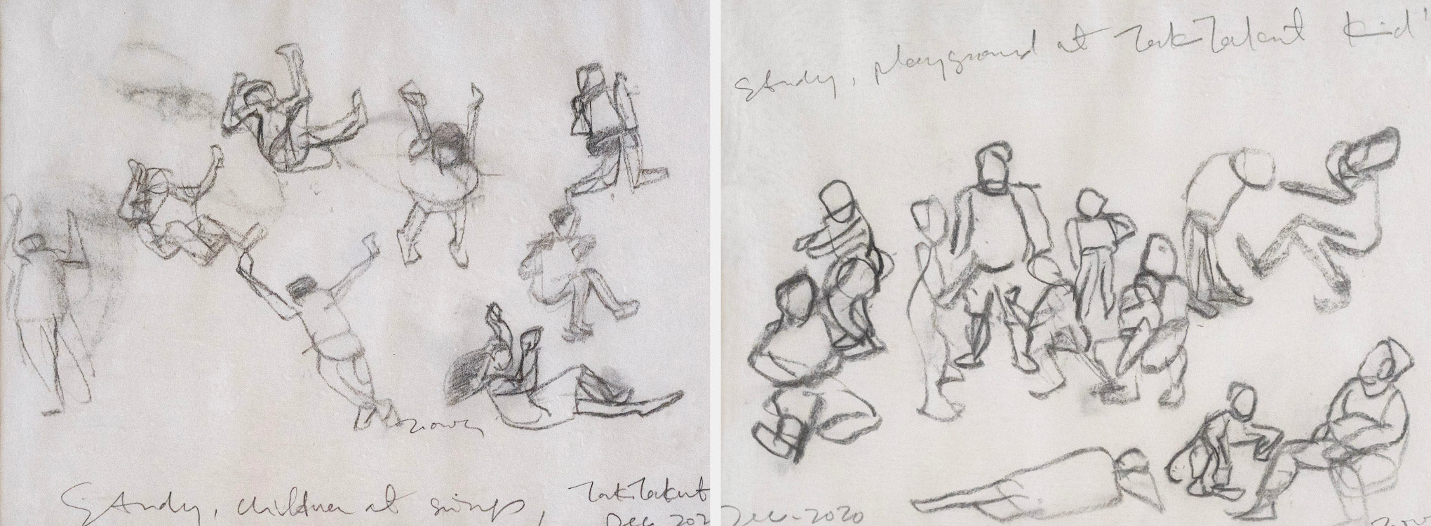 Jimmy Ong, Tak Takut: Study, Playground & Study, Children at Swings, 2020