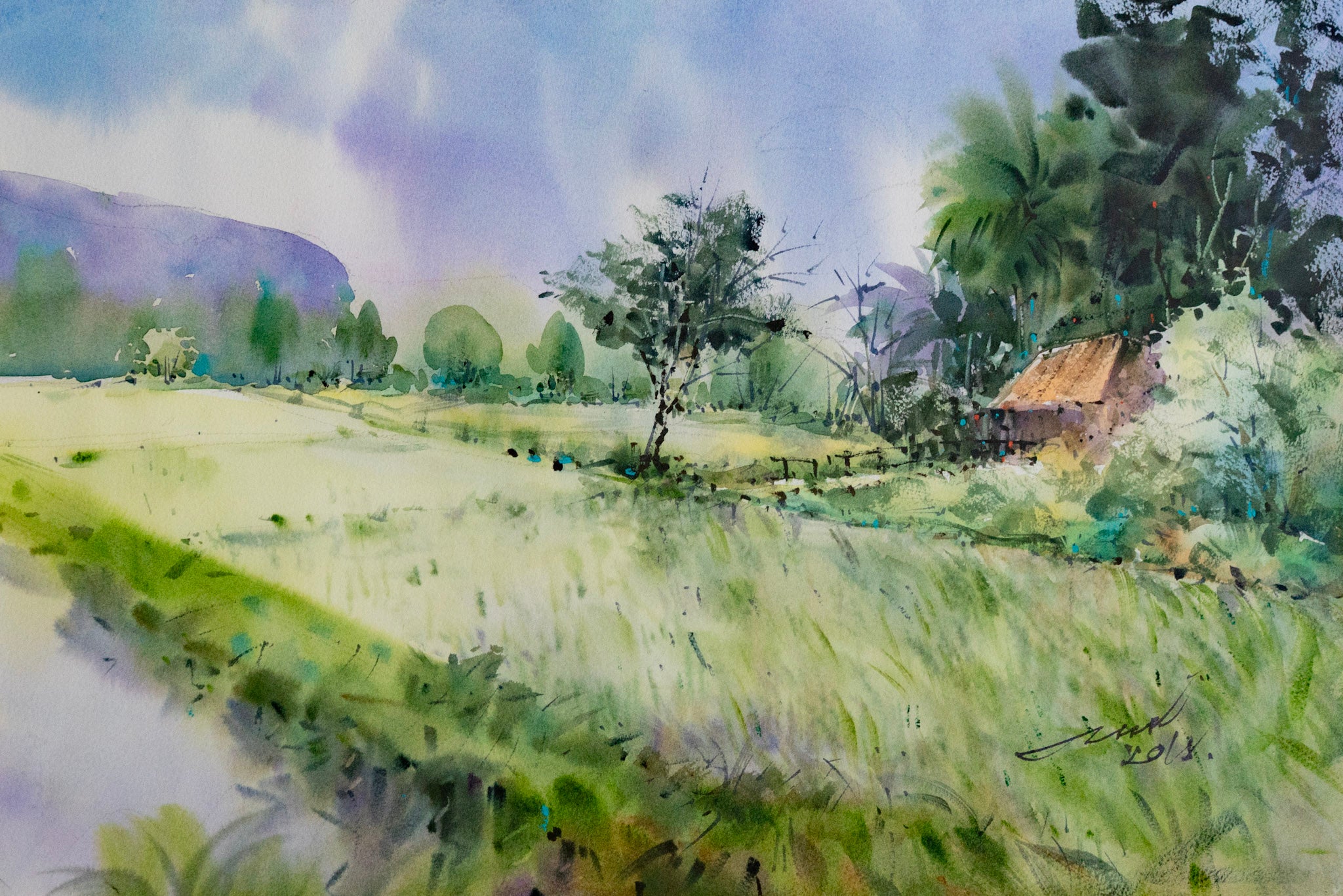 Thaworn Merurat, Untitled (Fields), 2018