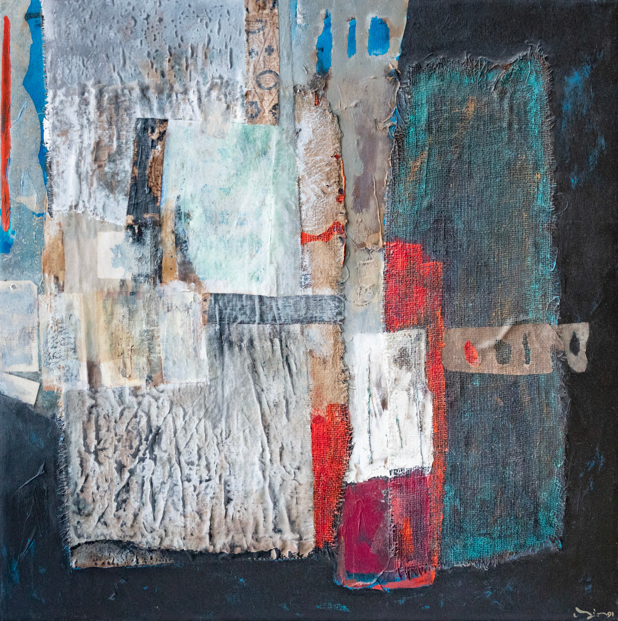 Tan Chin Chin, Untitled (Red and Green), 1991