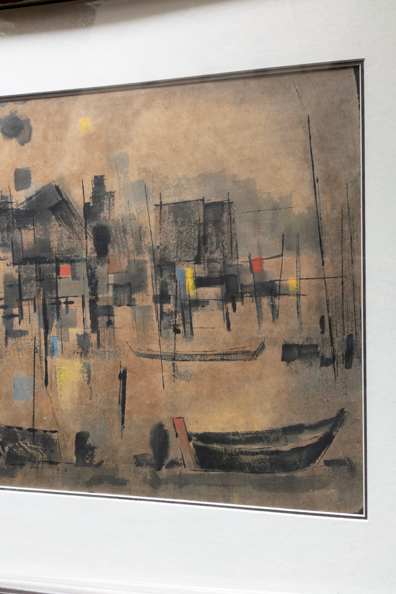 Cheong Soo Pieng, Untitled (Fishing Village), 1961
