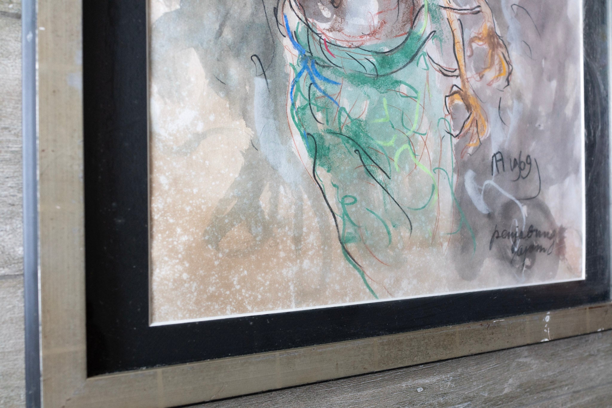 Affandi, Cockfighting (Penyabung Ayam), 1969