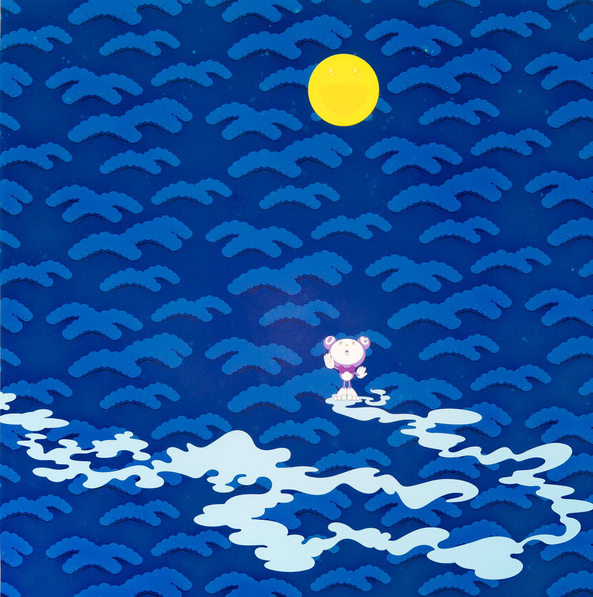 Takashi Murakami, Snow, Flower, Moon, 2002