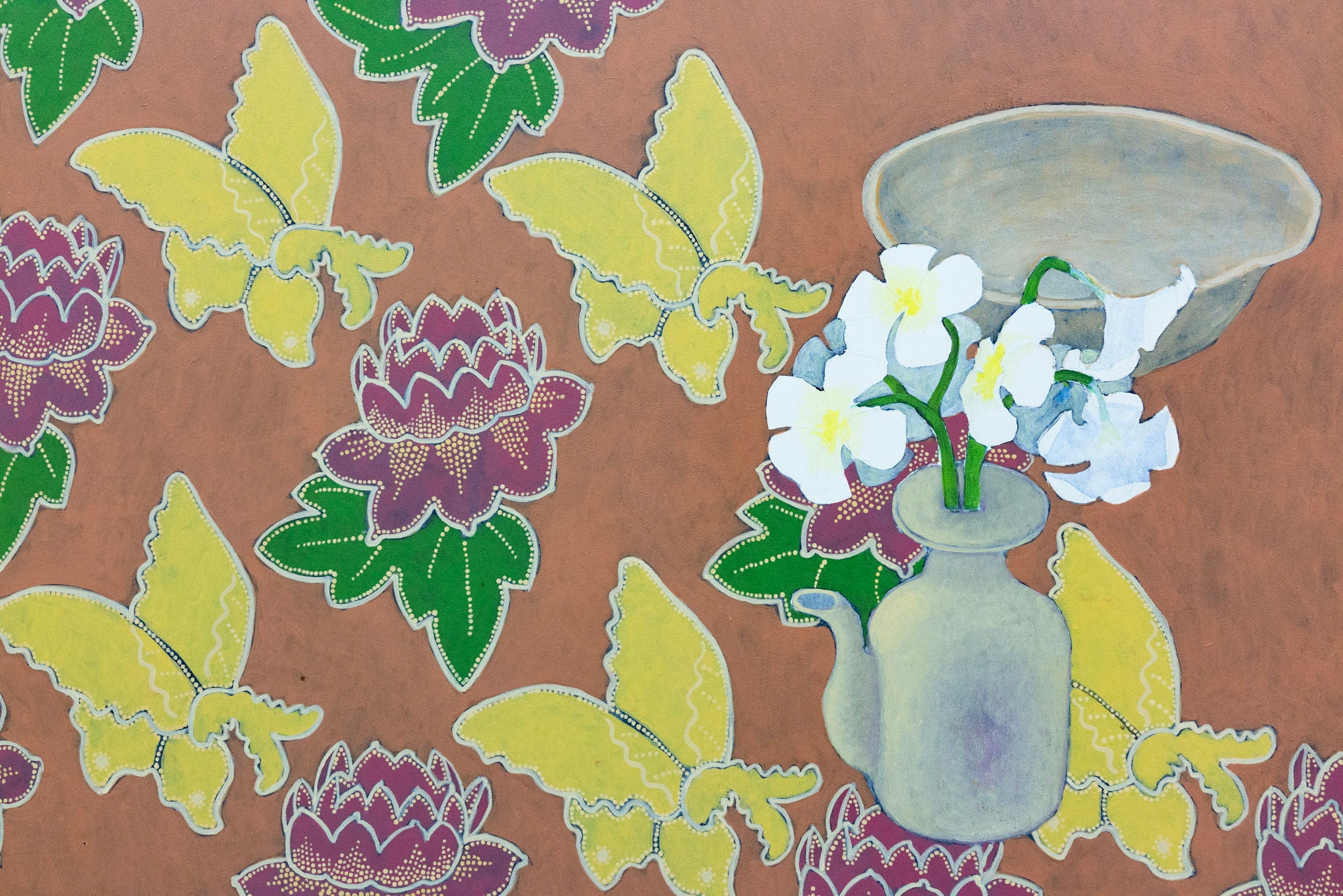 Teng Nee Cheong, Batik and Still Life 1, 1986