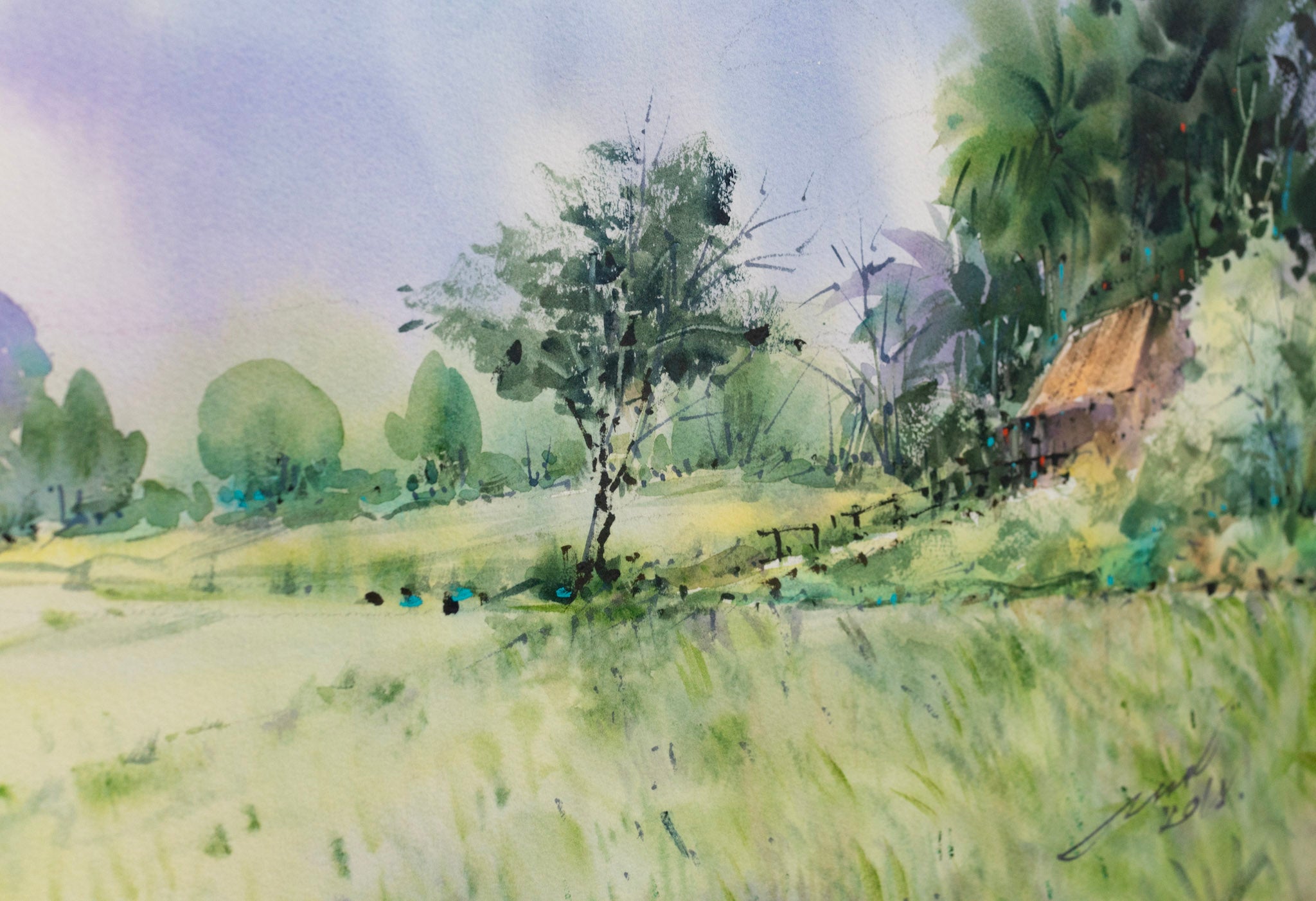 Thaworn Merurat, Untitled (Fields), 2018