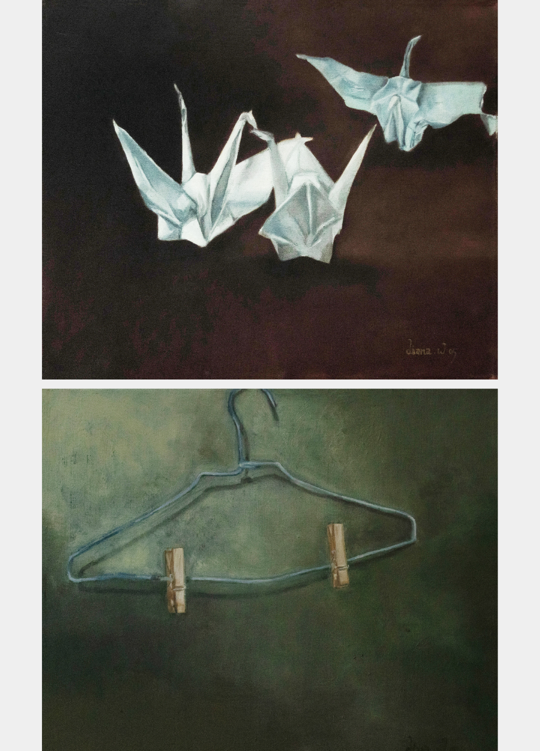 Diana Wang, Origami Swans & Hanger, 2005