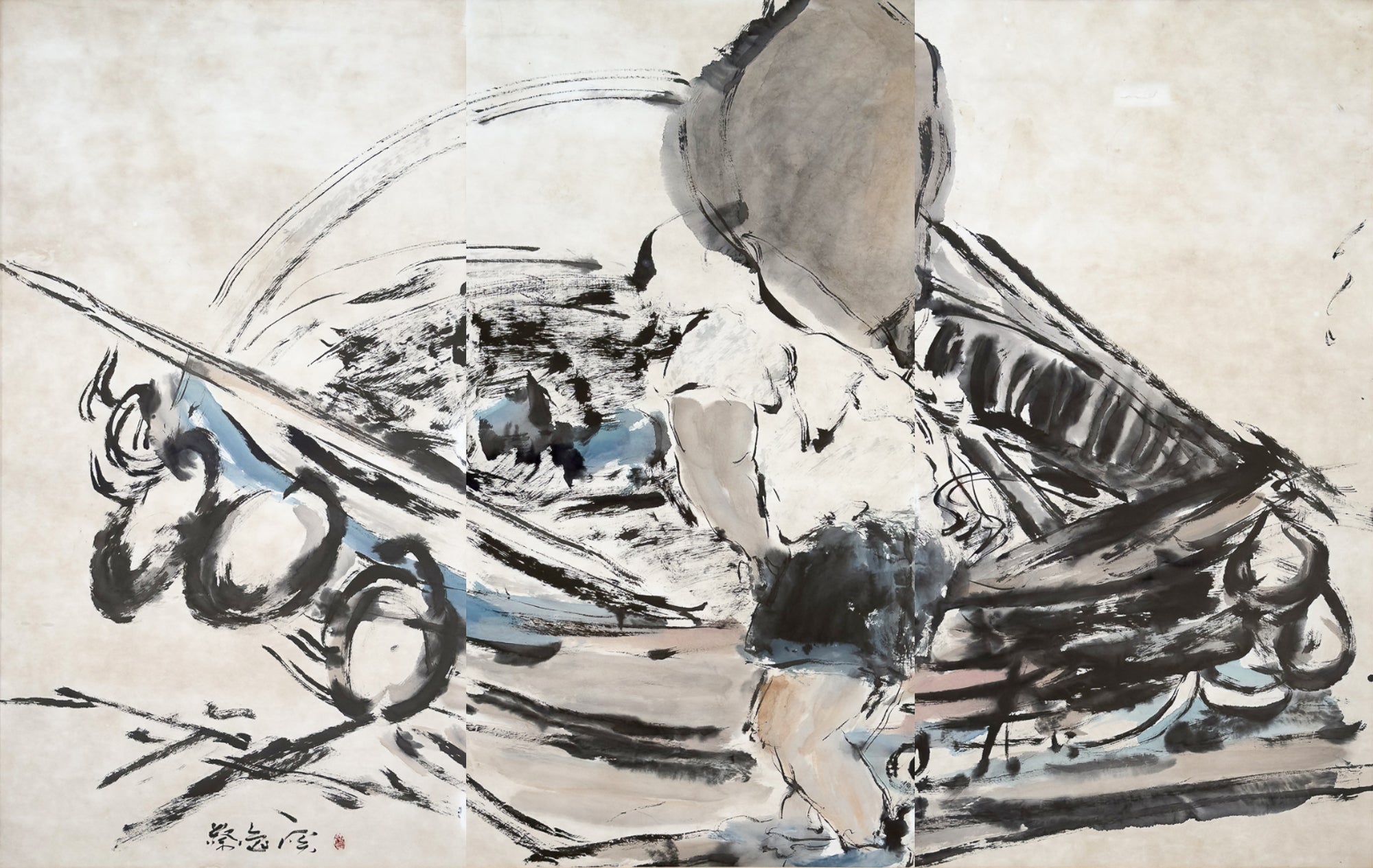 Chua Ek Kay, The Reflections — Life of a River (Triptych), c. 2000s
