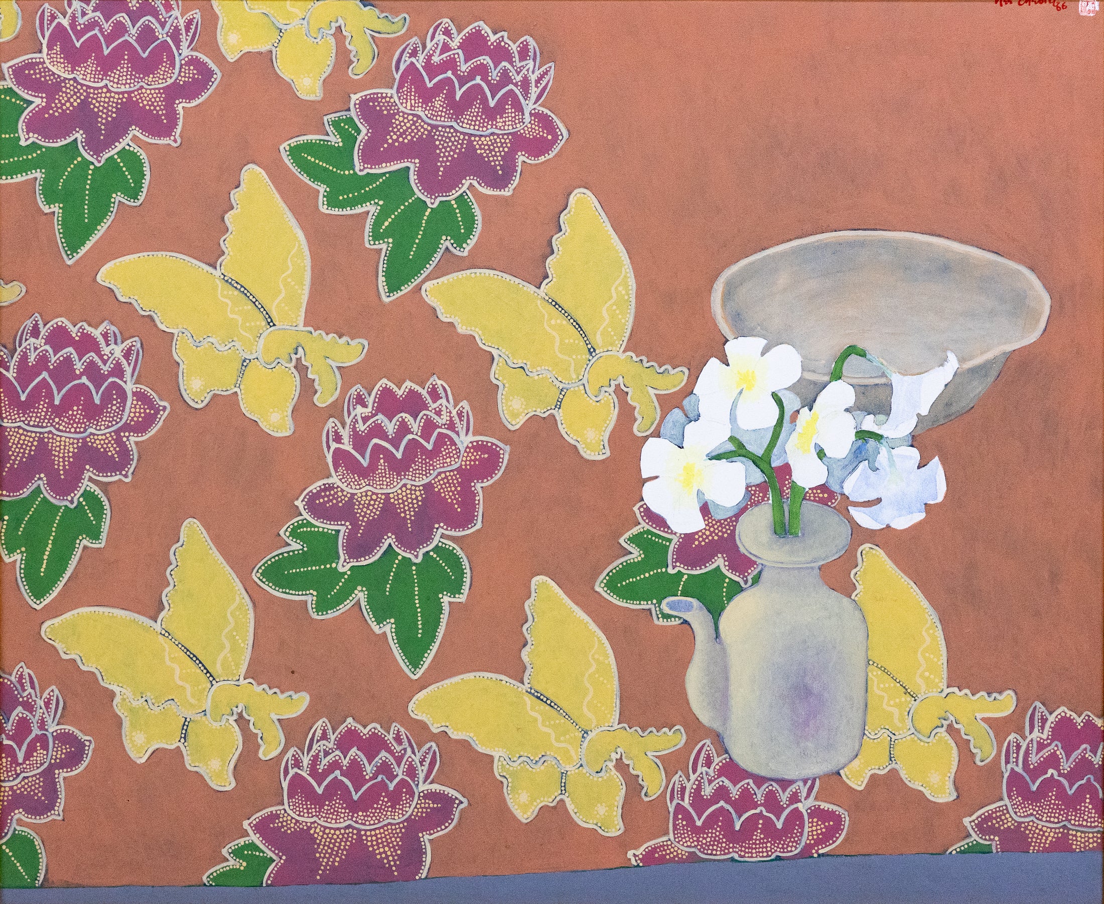 Teng Nee Cheong, Batik and Still Life 1, 1986