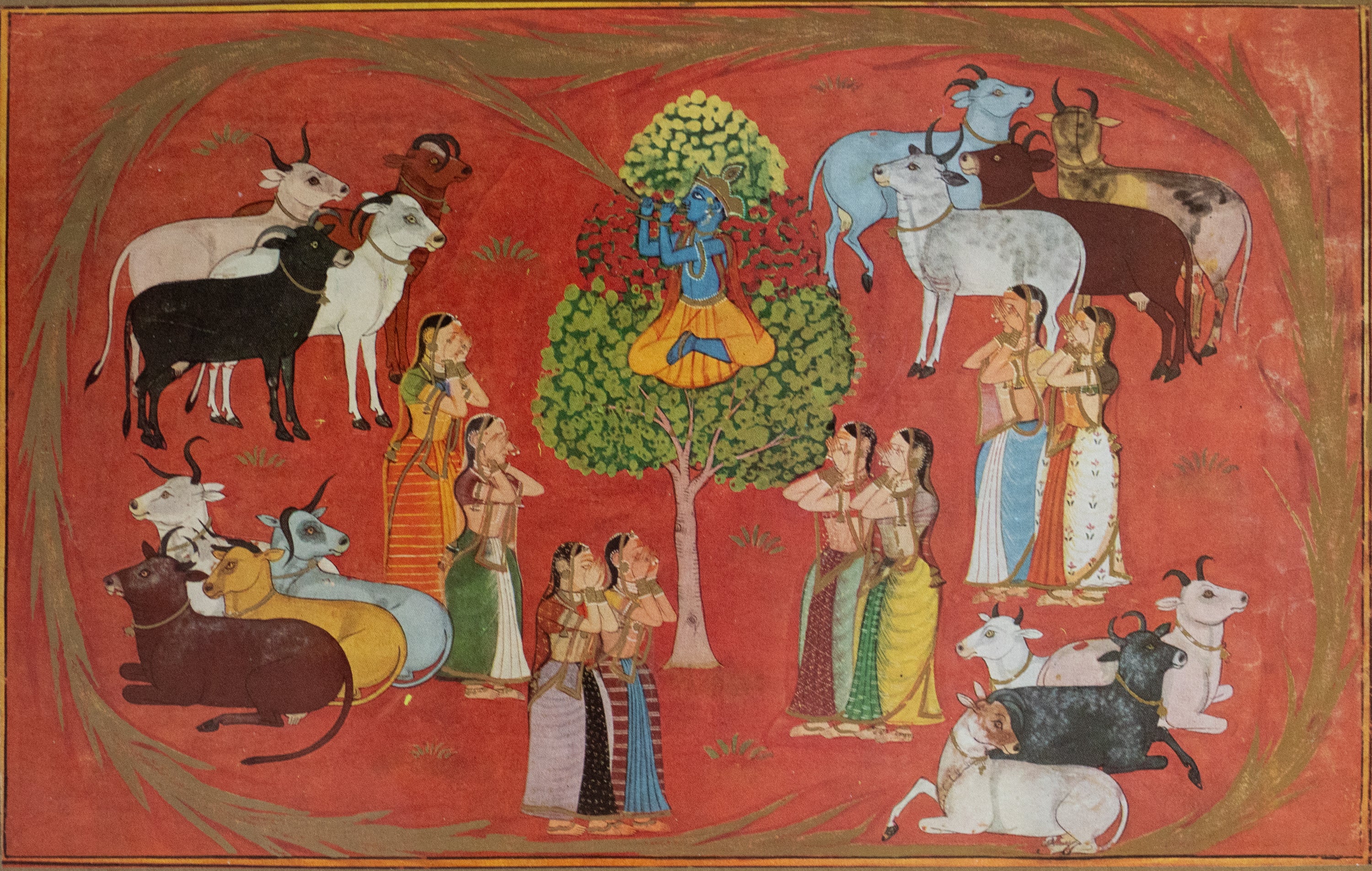 Printed reproductions of paintings from Prince of Wales Museum of Western India, Set of 4, 1990