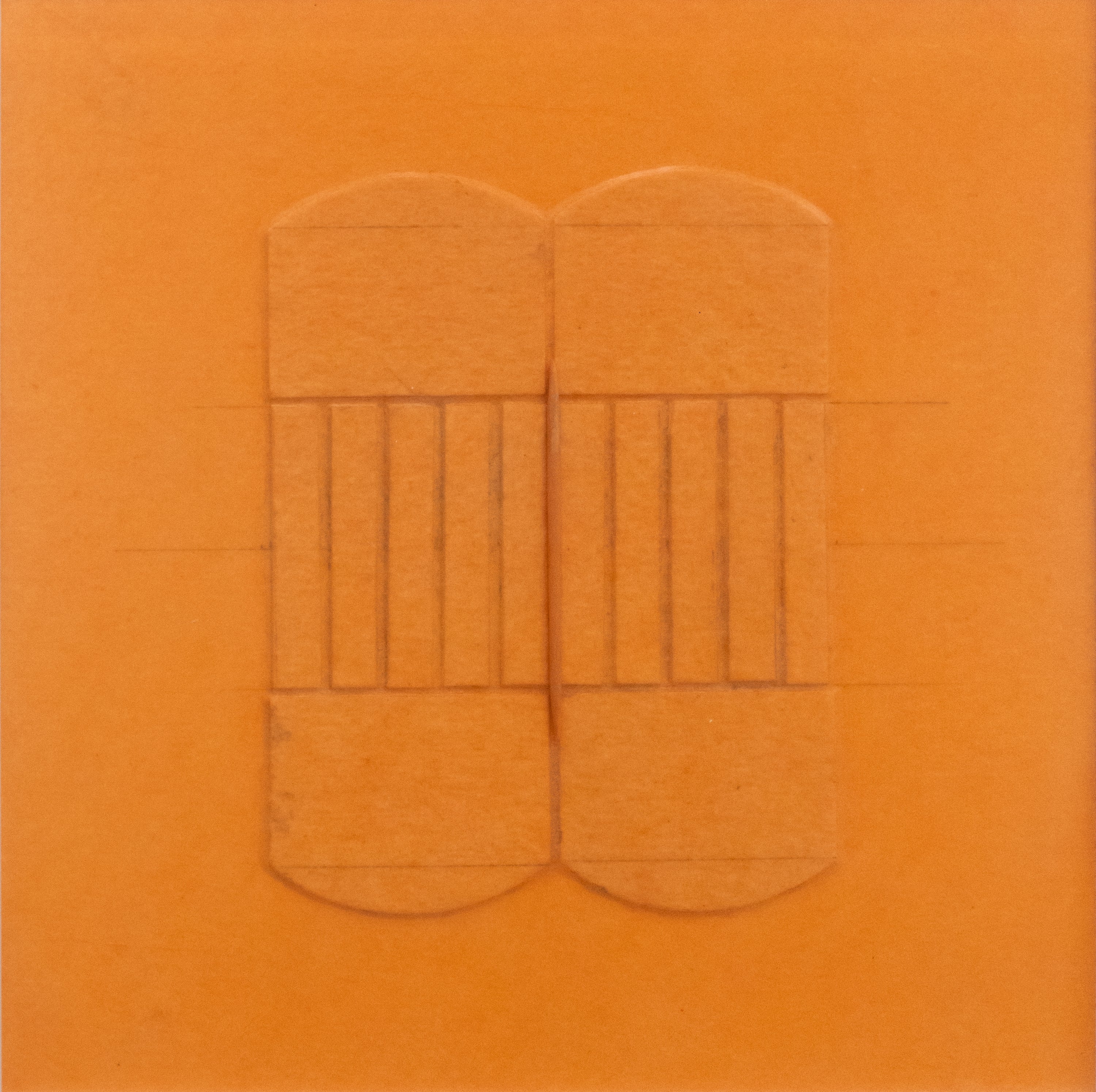 Agostino Bonalumi, Arancia (Orange), 1998