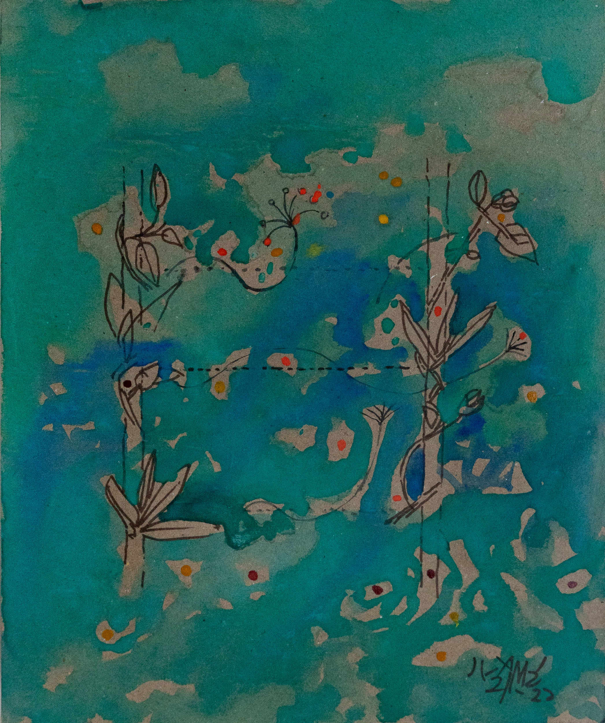 Ganesh Haloi, Untitled (Emerald), 2021