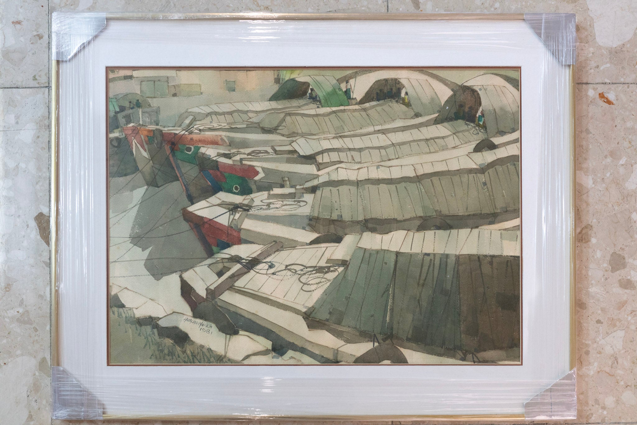 Hua Chai Yong, Untitled (Boat Quay, Singapore River), 1981