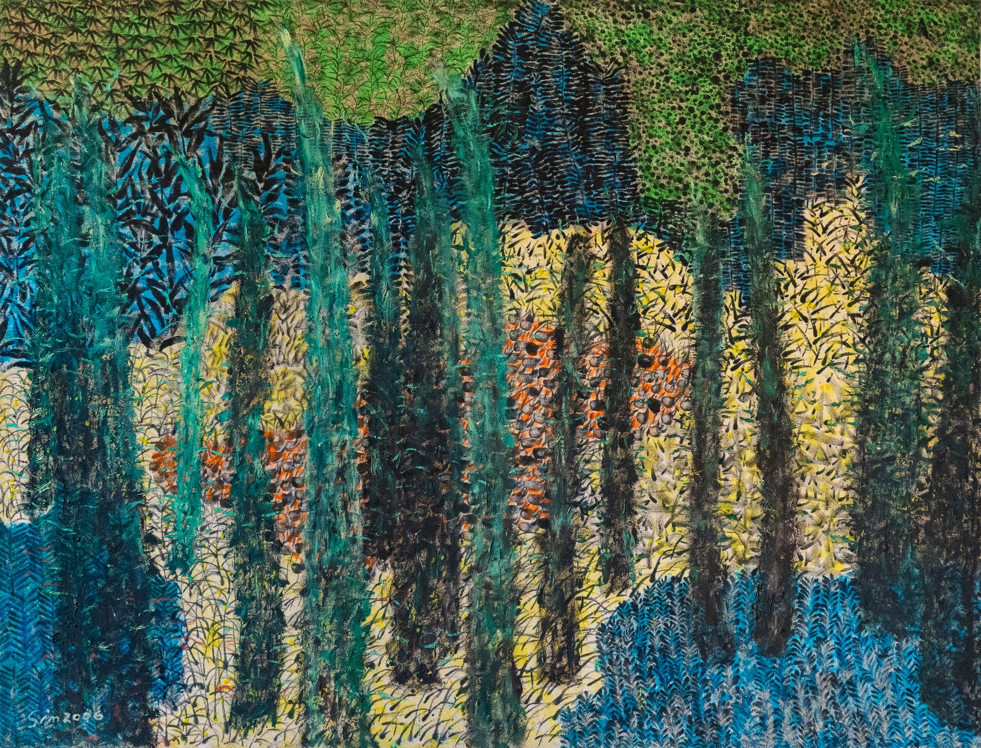 Sim Lian Huat, Untitled (Fauvist Forest), 2006