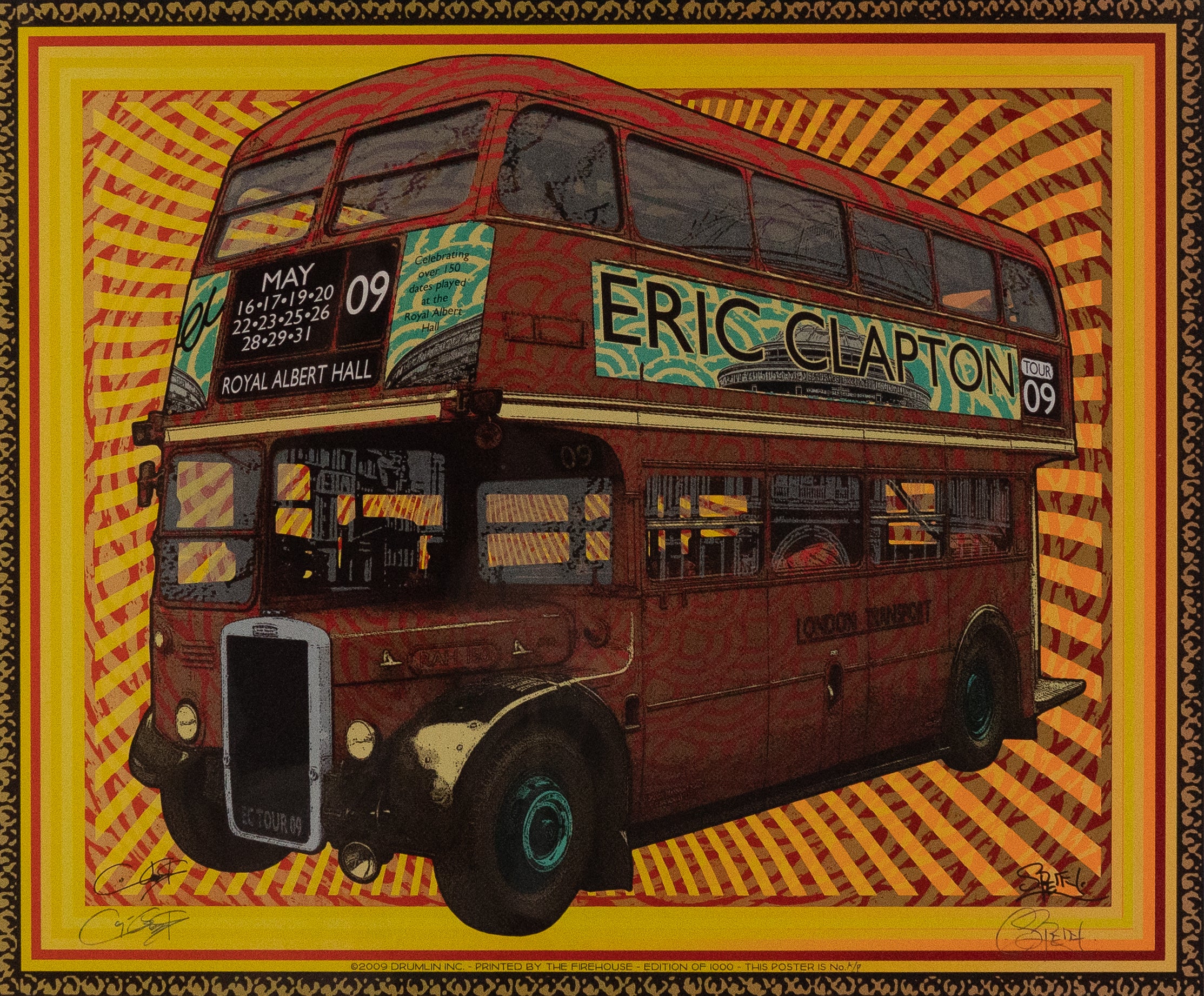 Chuck Sperry, Eric Clapton London Poster, 2009