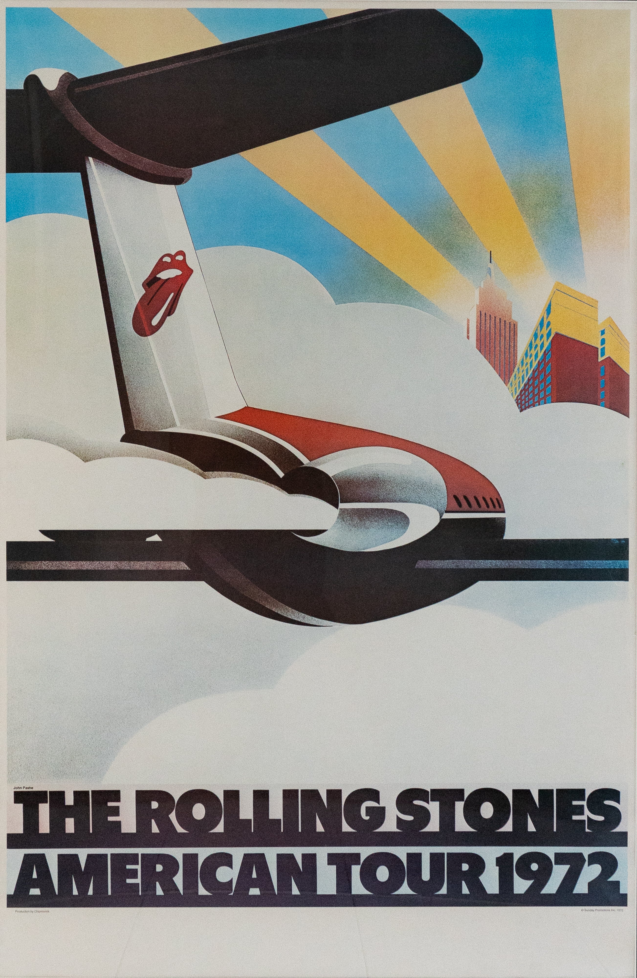 John Pasche, The Rolling Stones American Tour of 1972 (Original Poster), 1972