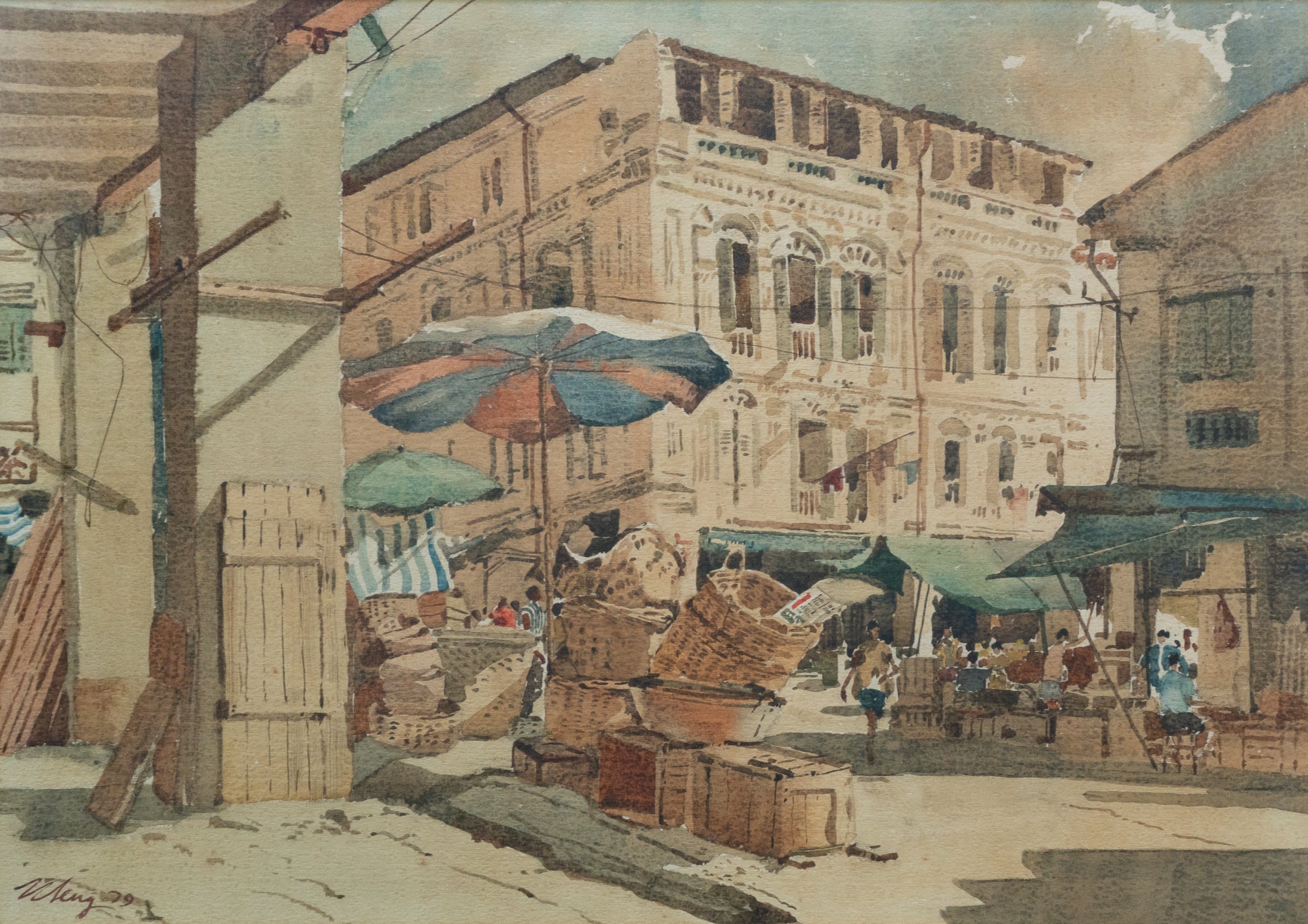 Ong Kim Seng, Untitled (Street Scene), 1979