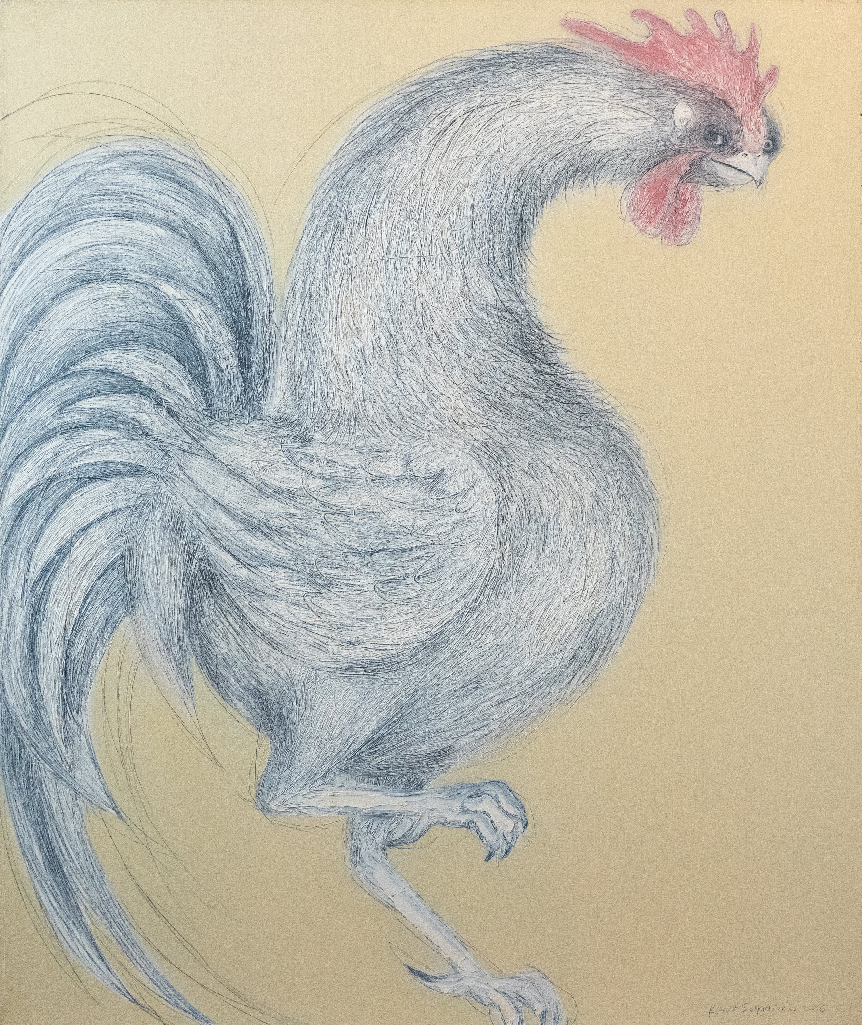 Ketut Sugantika, White Rooster I, 2008