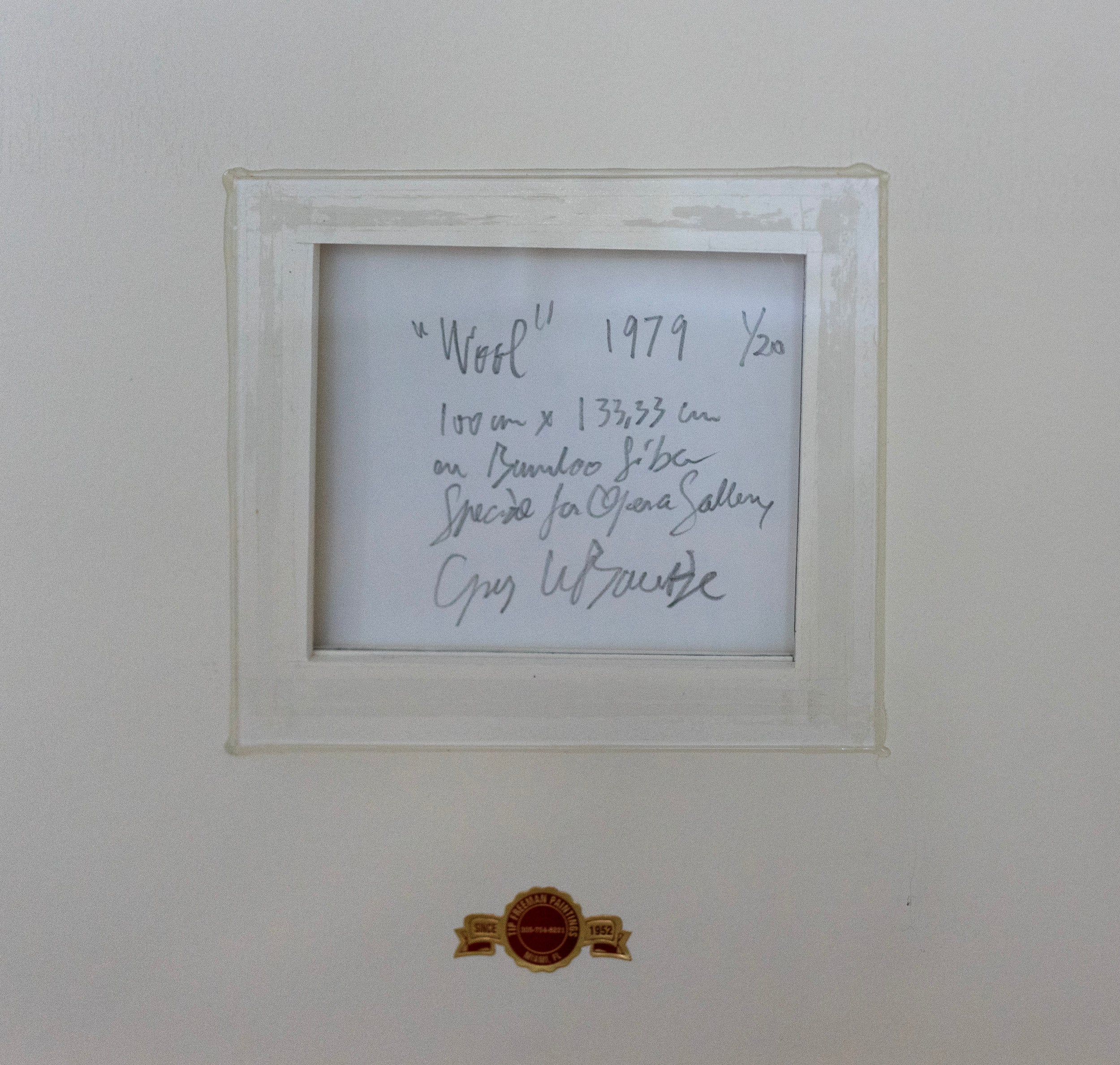 Guy Le Baube, Wool, 1979