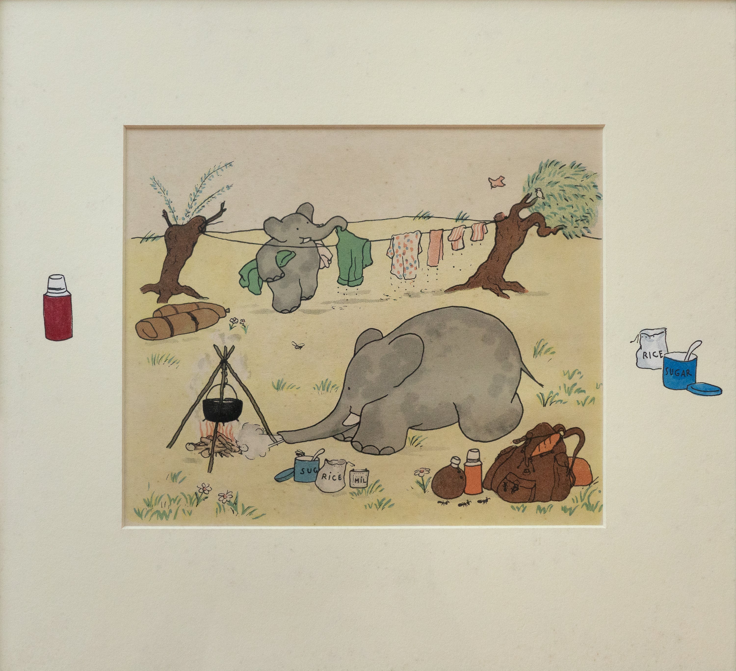 Unknown Artist, Babar Goes Camping, Undated