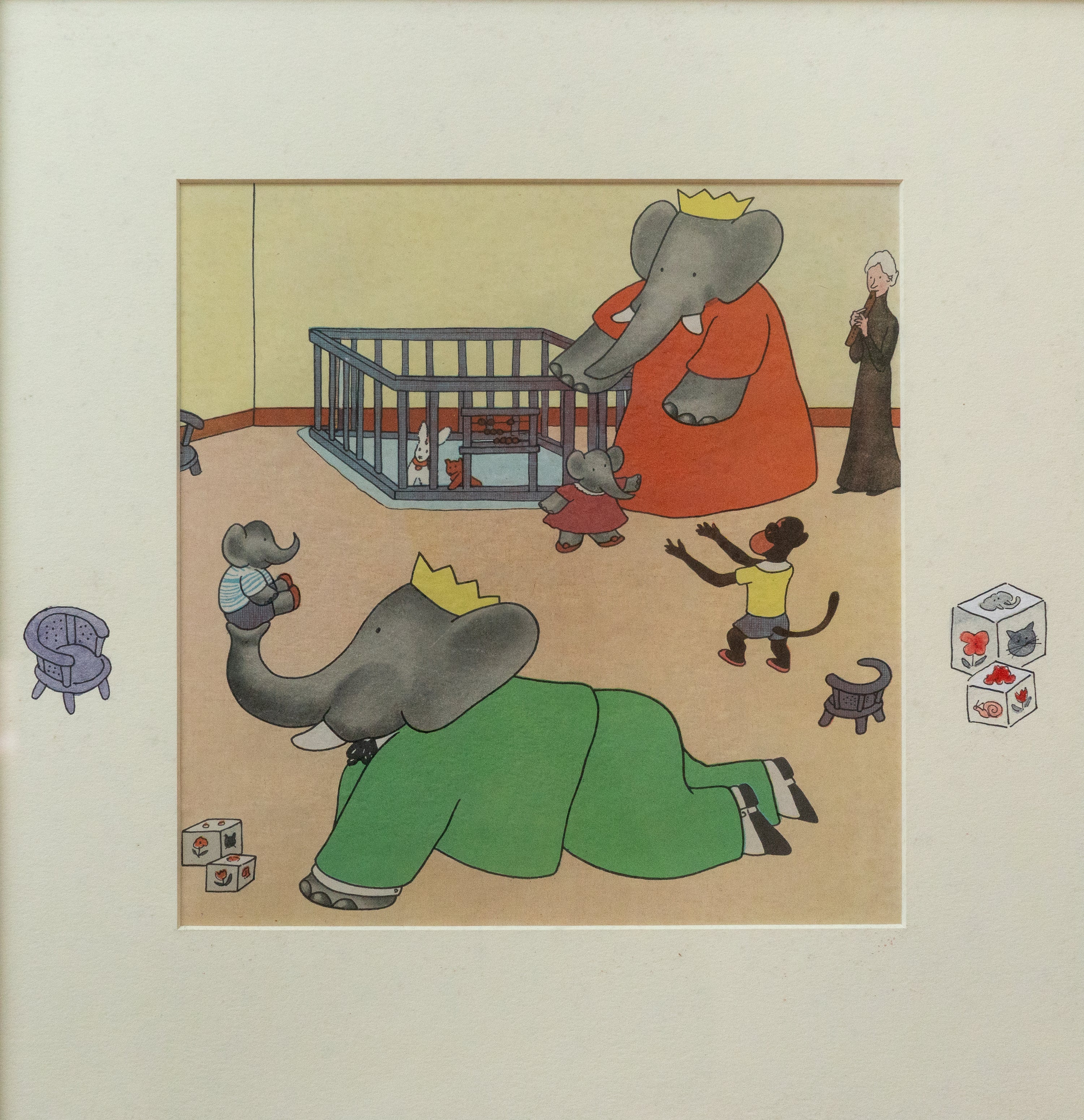 Unknown Artist, Babar in the Playroom, Undated