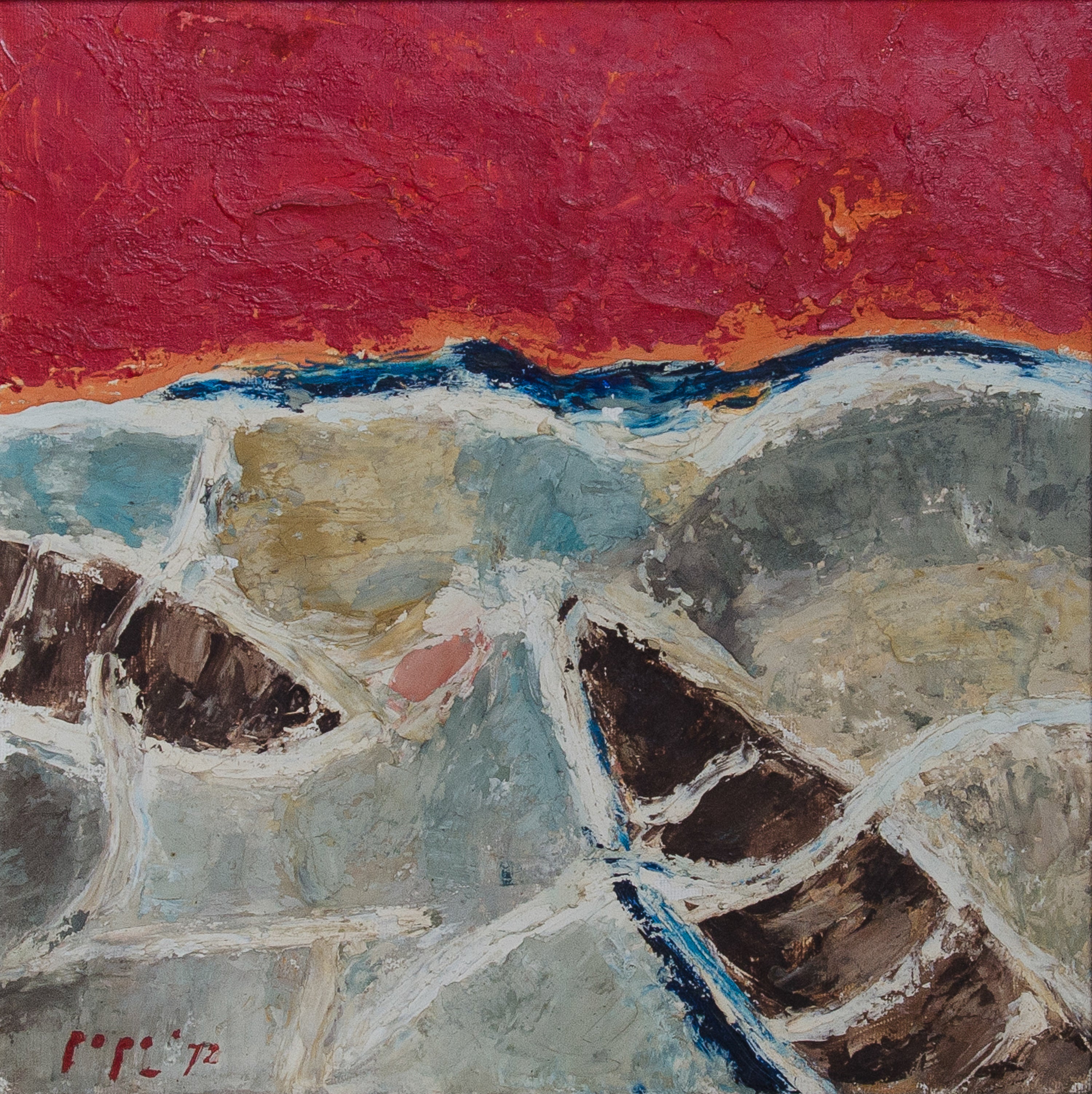 Popo Iskandar, Untitled (Boats), 1972