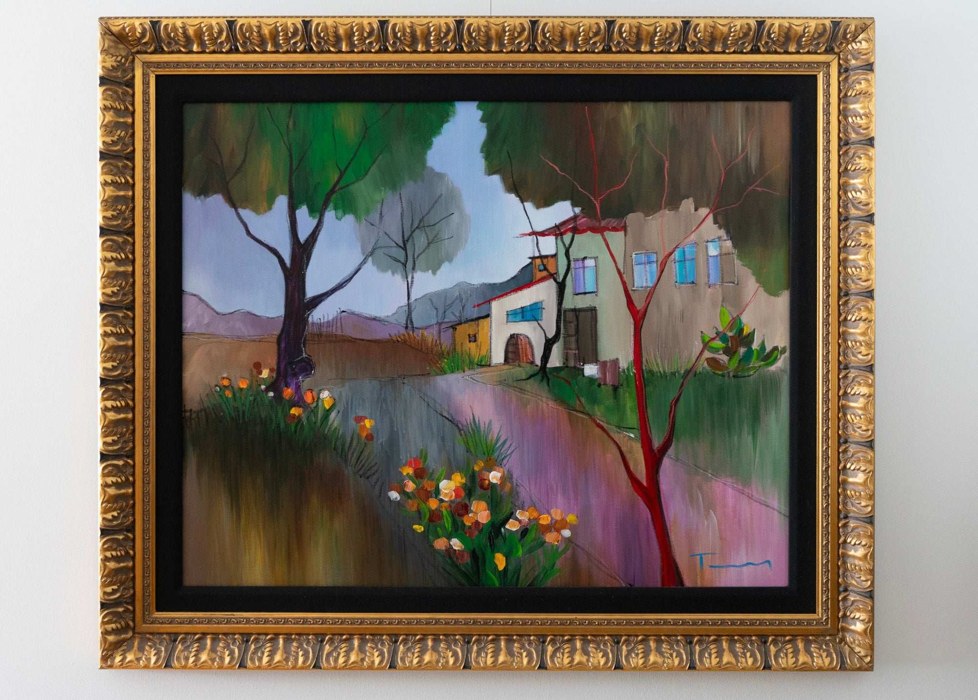 Itzchak Tarkay, Autumn in the Country, 2006