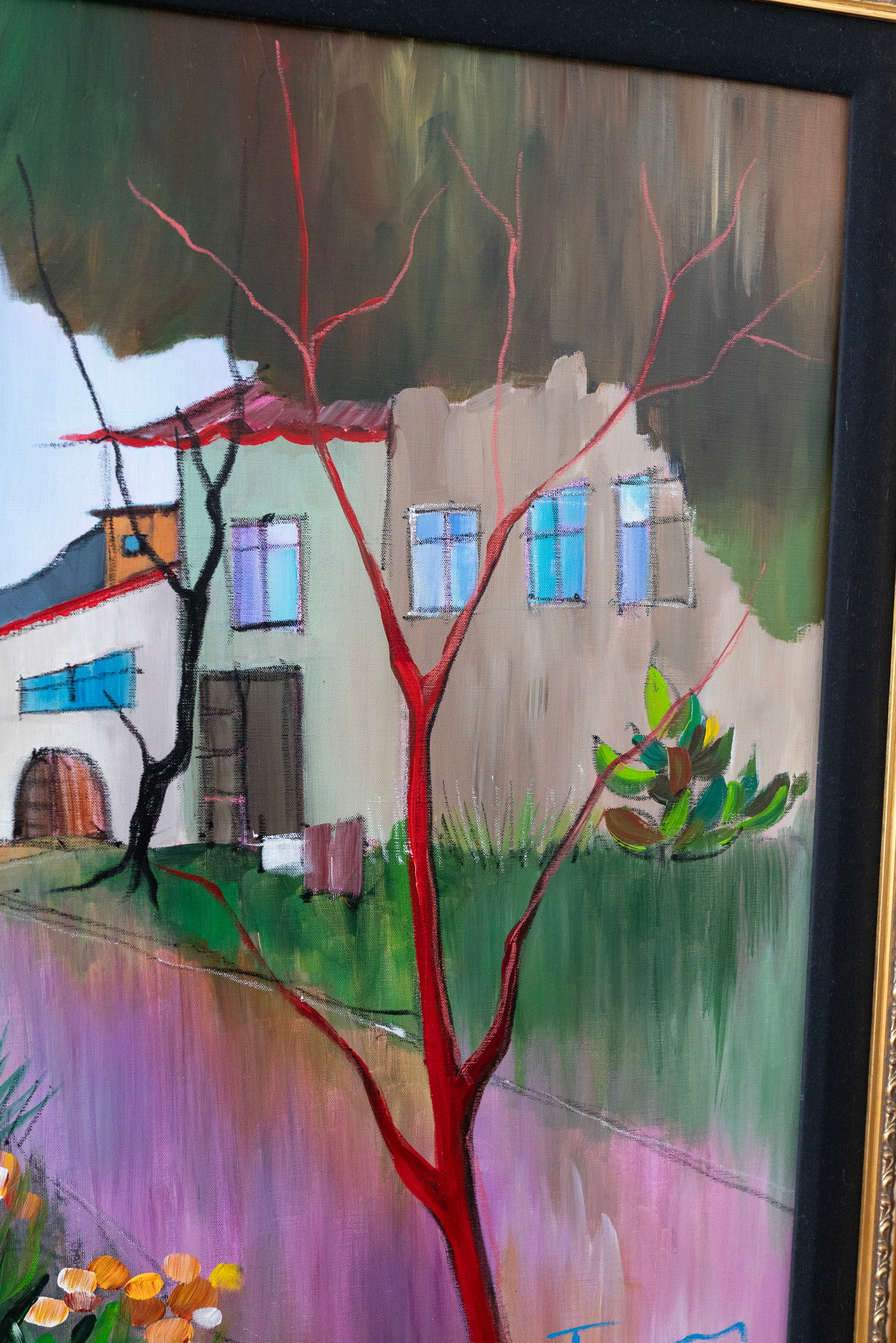 Itzchak Tarkay, Autumn in the Country, 2006