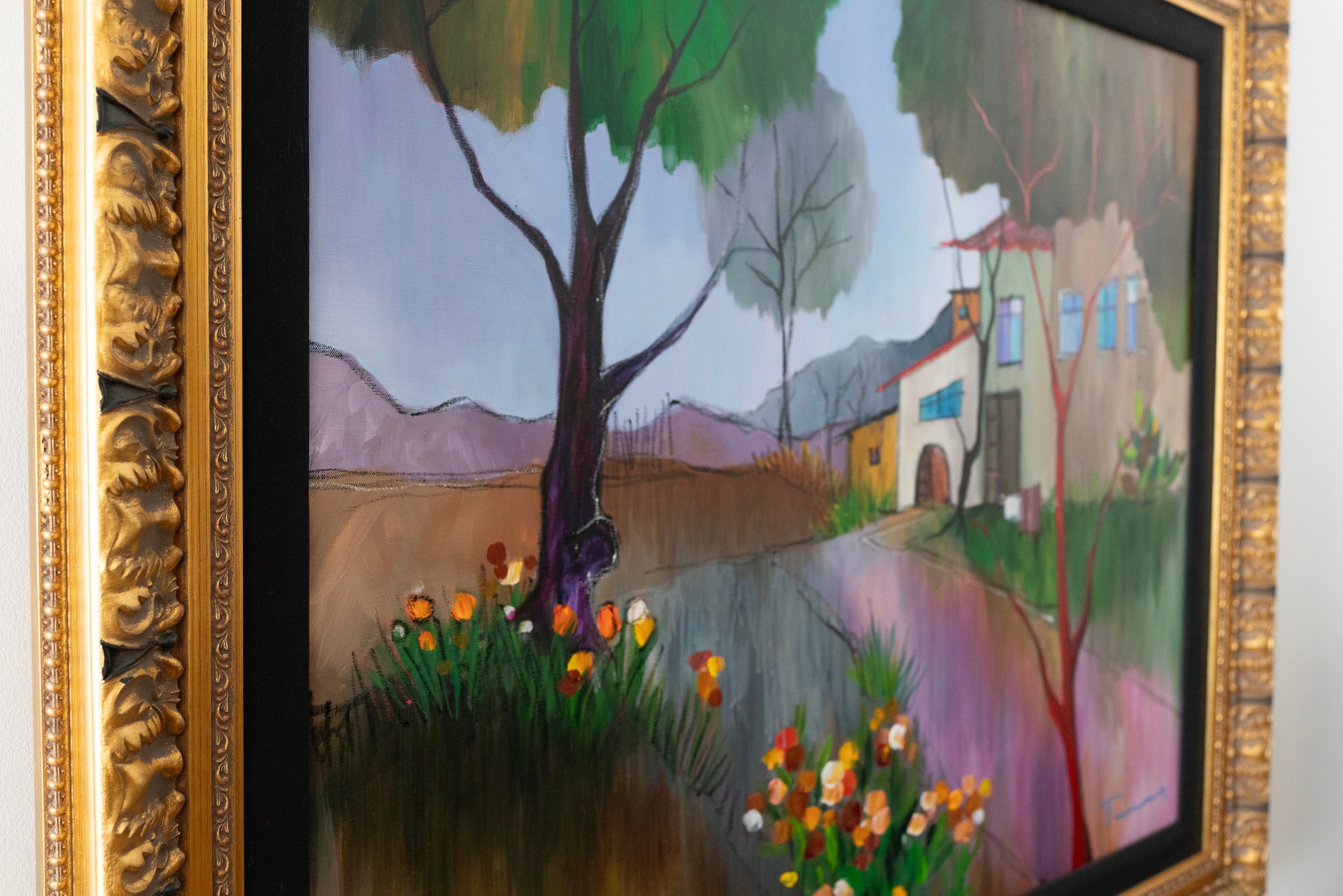 Itzchak Tarkay, Autumn in the Country, 2006