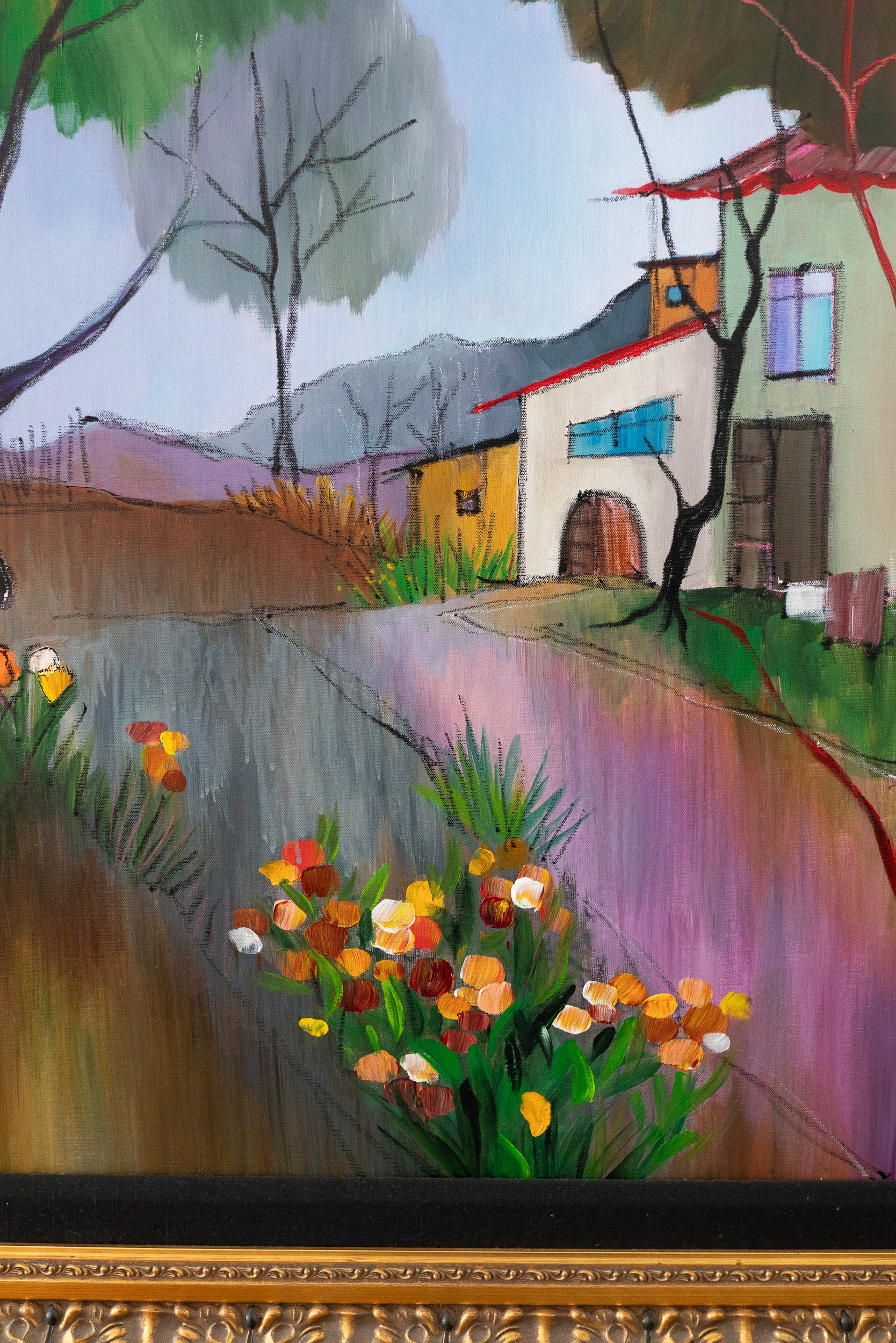 Itzchak Tarkay, Autumn in the Country, 2006