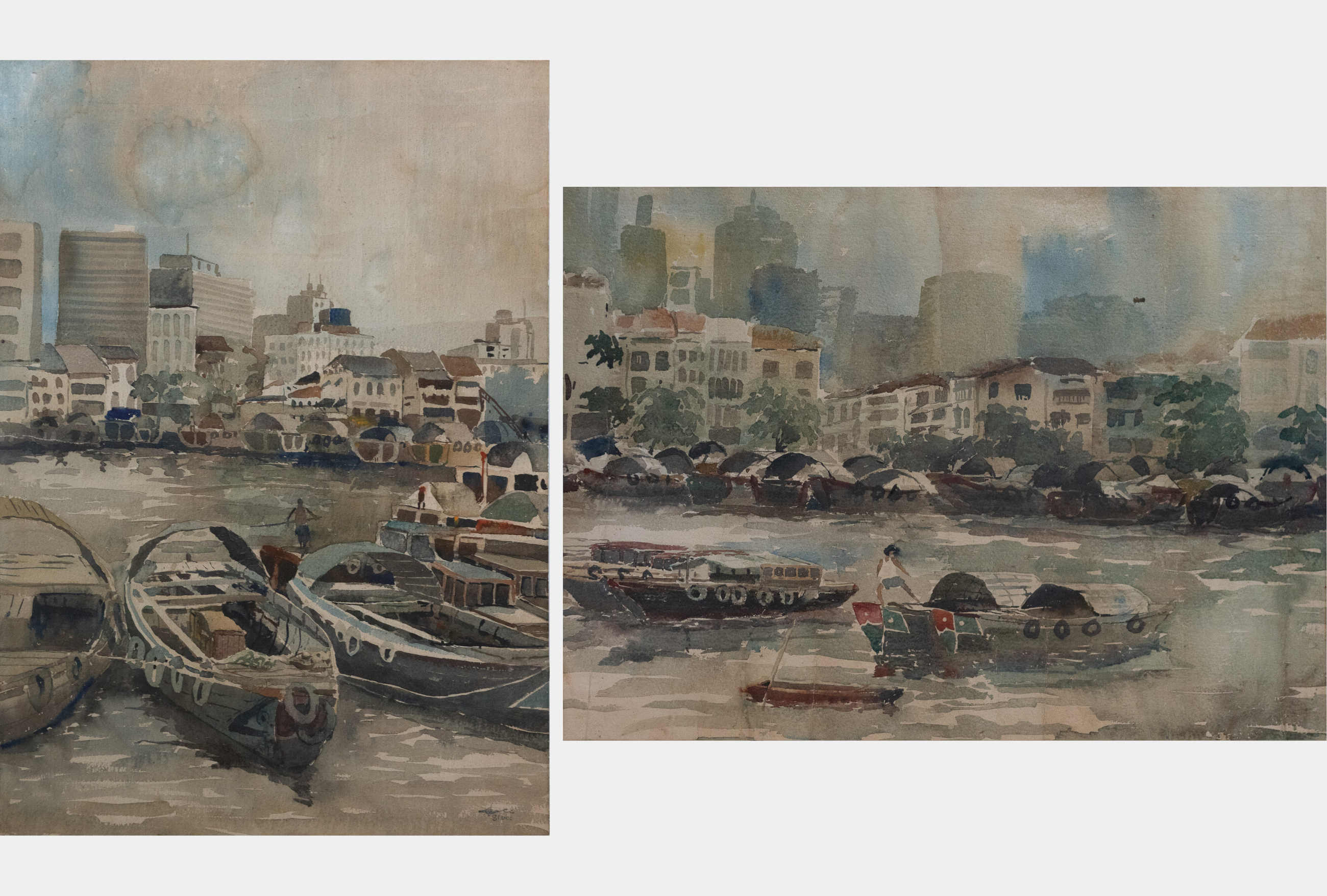 Lee Choon Kee, Singapore River Scenes, 1981