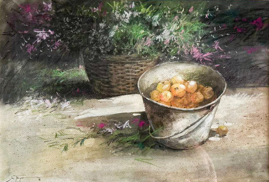 Jun Tiongco, Still Life with Oranges, 1986
