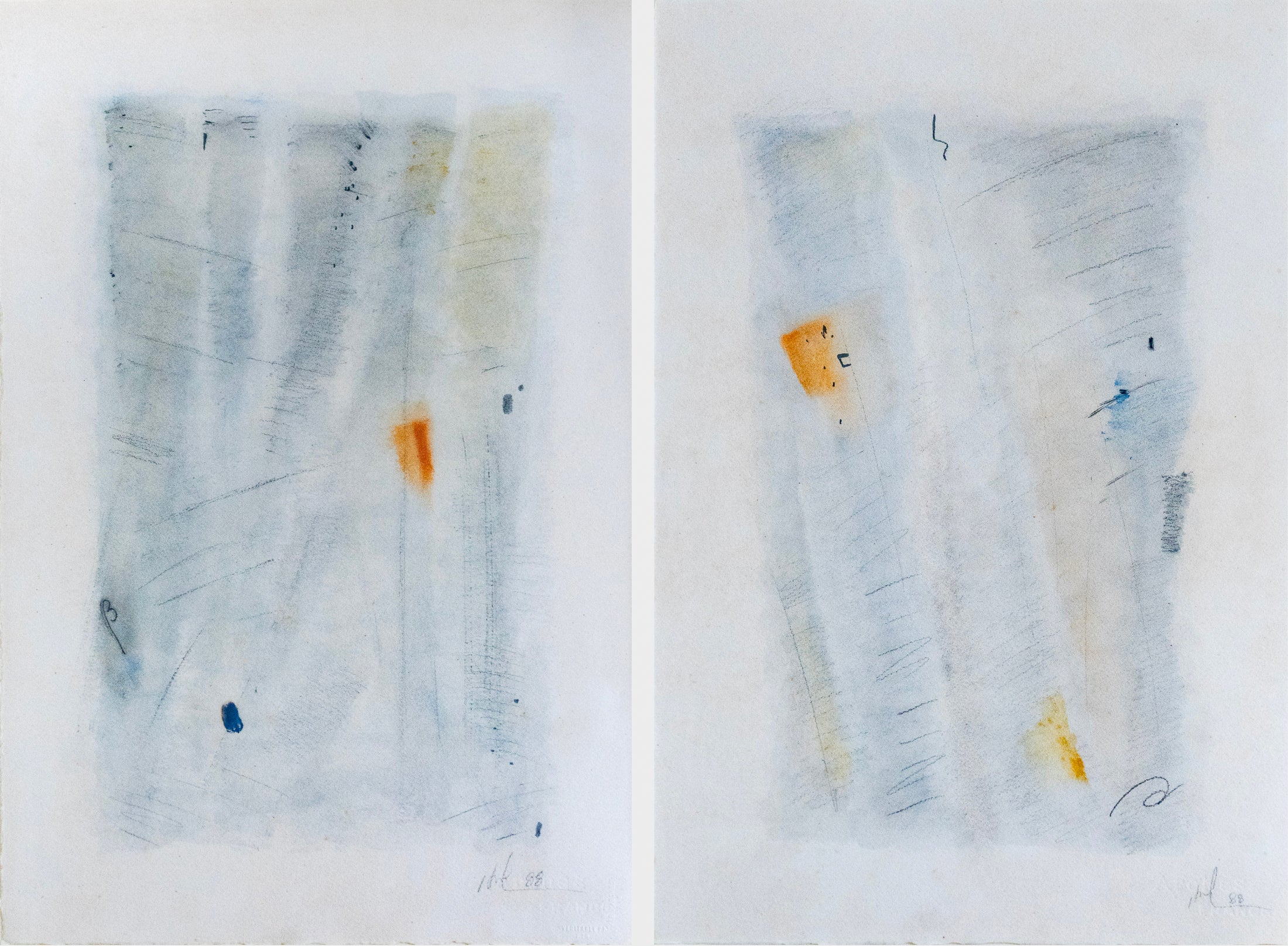 Lin Hsin Hsin, Pizzicato, Scuba Diving (Diptych), 1988