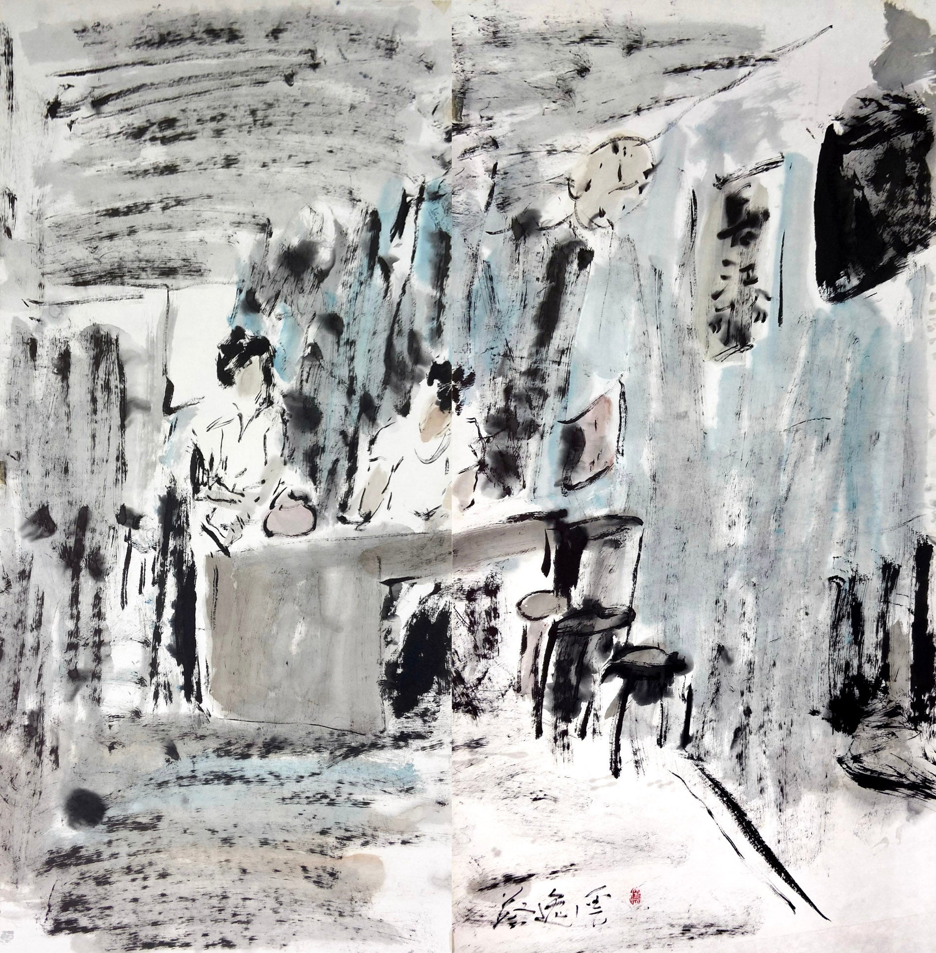 Chua Ek Kay, The Reflections (Chinatown Rice Merchant), c. 2000s