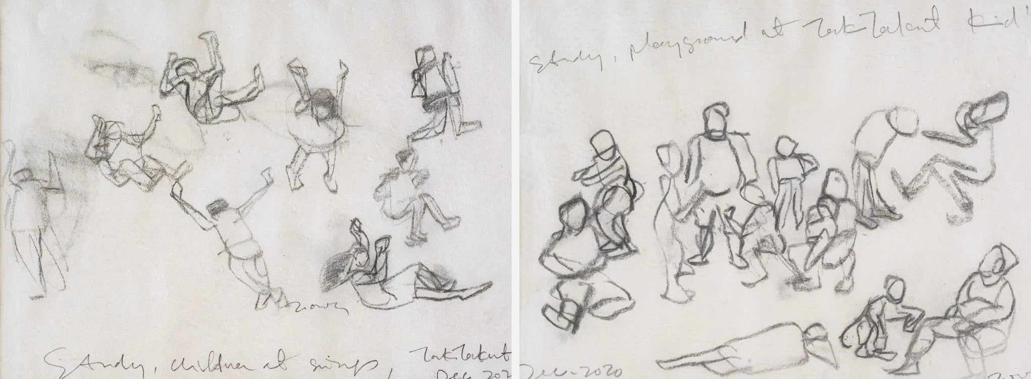 Jimmy Ong, Tak Takut: Study, Playground & Study, Children at Swings, 2020