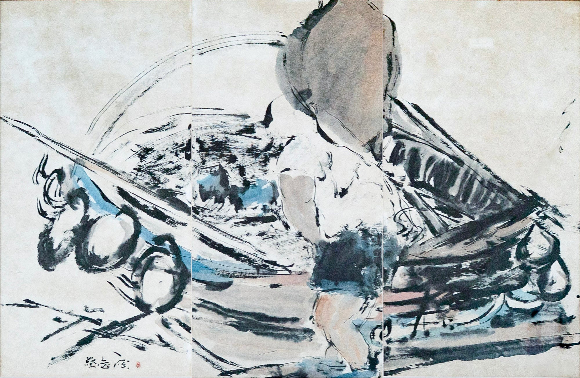 Chua Ek Kay, The Reflections — Life of a River (Triptych), c. 2000s