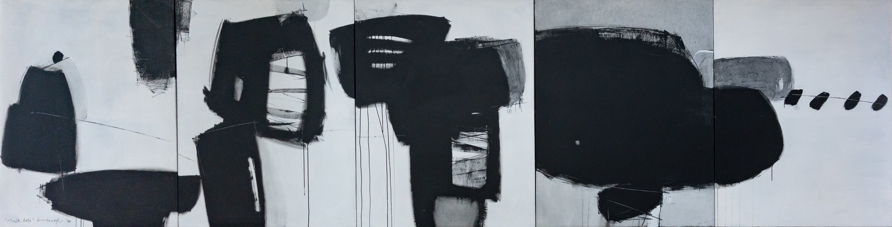 Hanafi, Musik Kota (5 panels), 1999